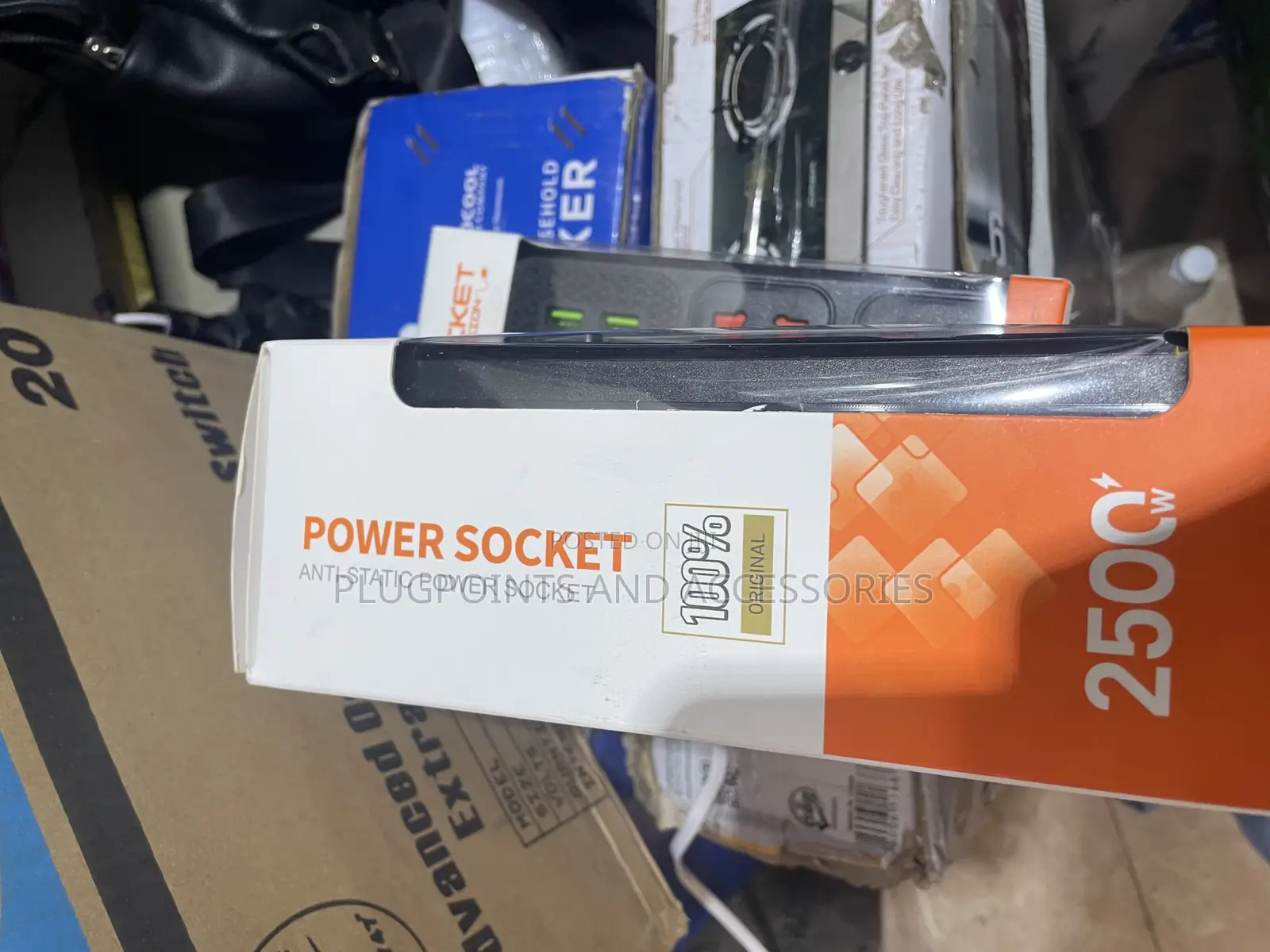 Power Socket 4way 2 Usb 2 Type