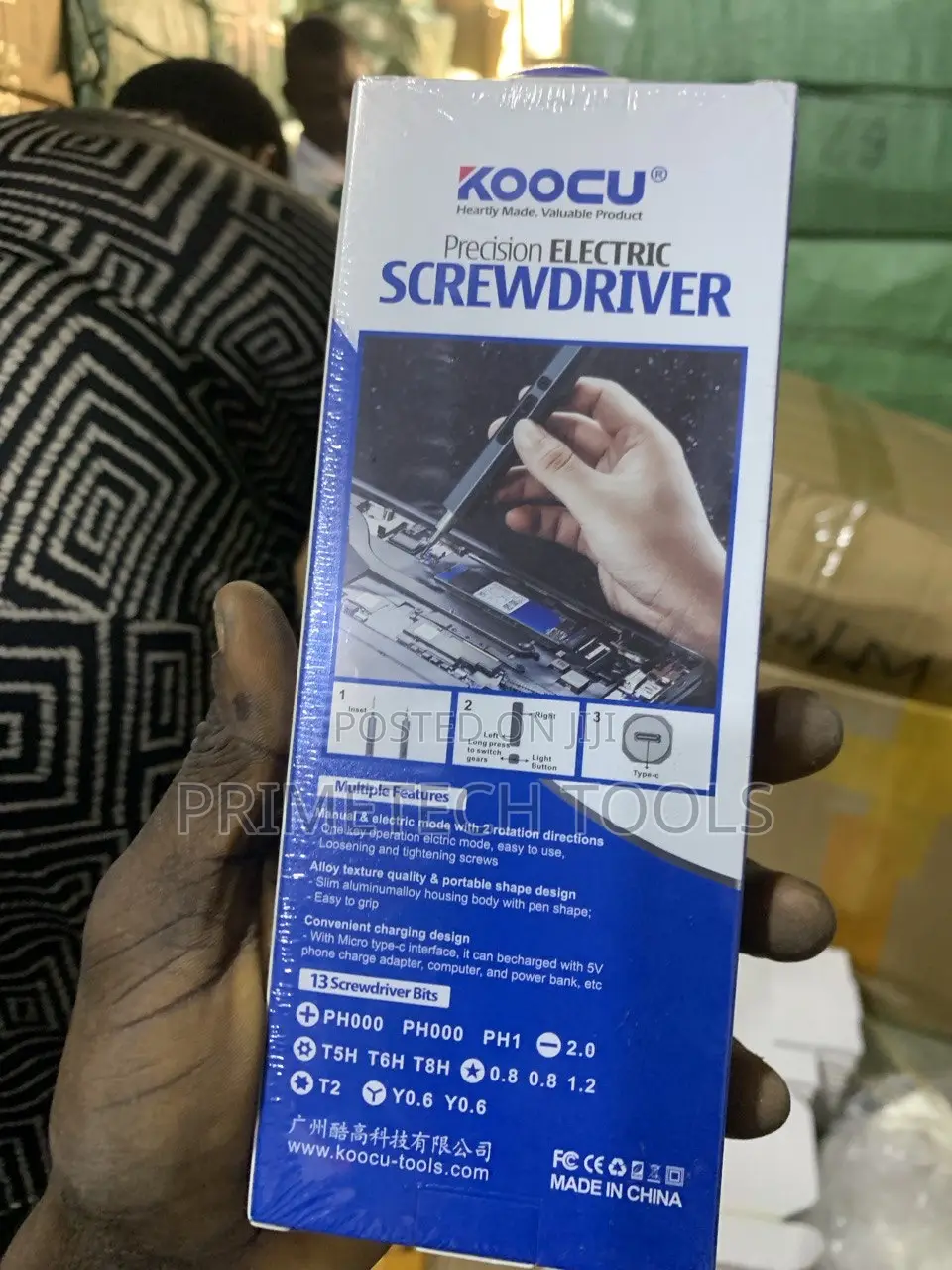Stainless Steel Koocu K 01 Electric Screw Driver With 13bits