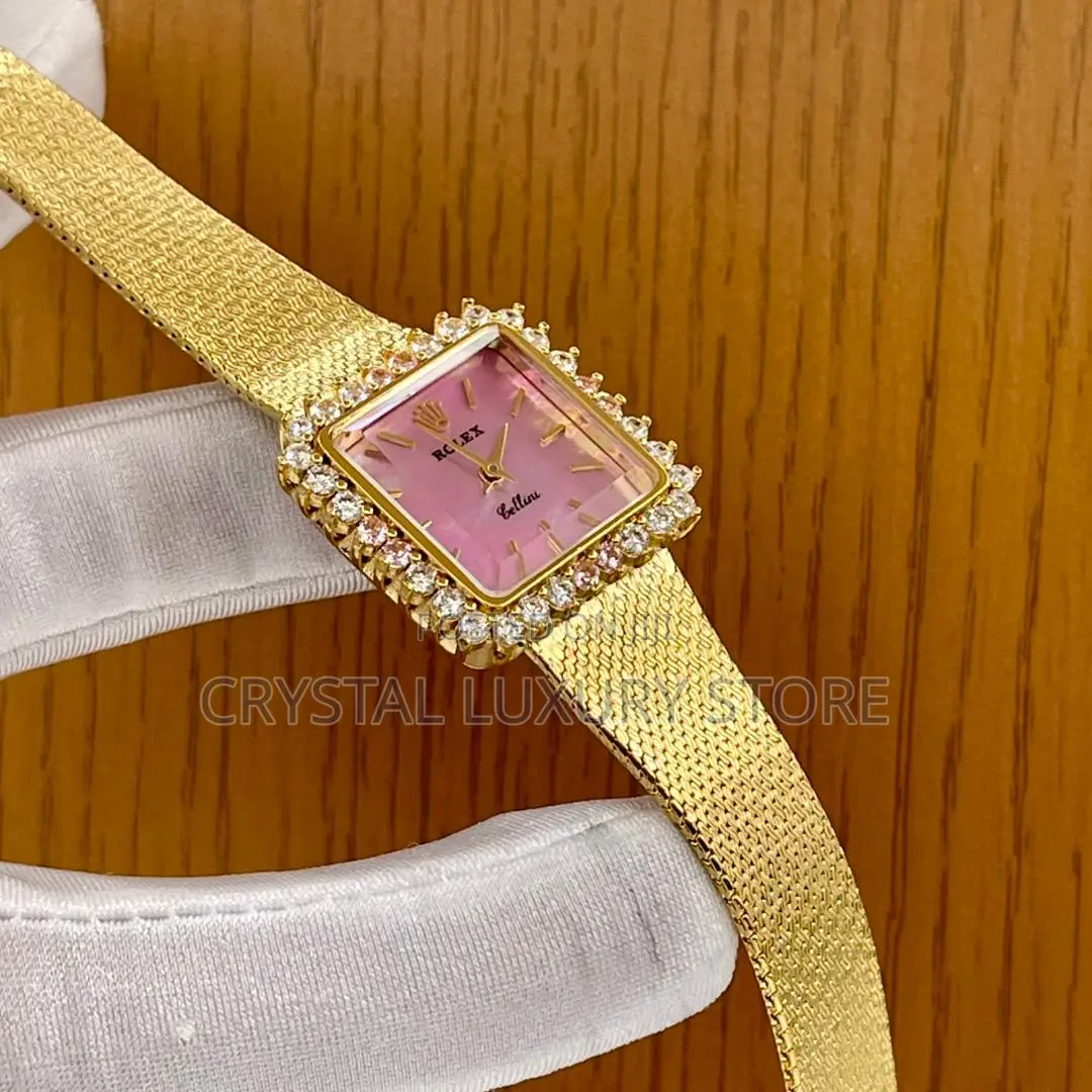 Rolex Quality Luxury Ladies Iced Face Wristwatch