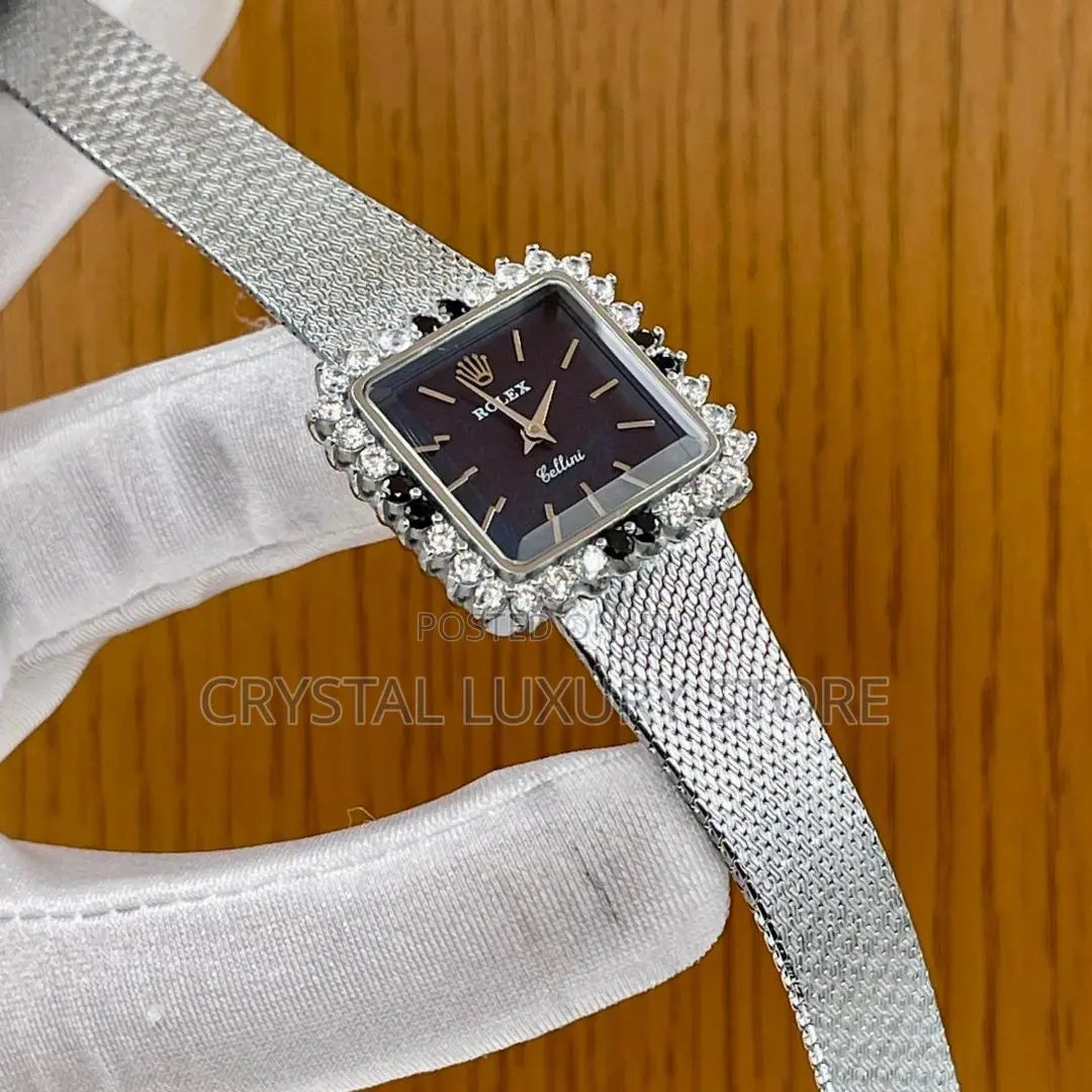 Rolex Quality Luxury Ladies Iced Face Wristwatch