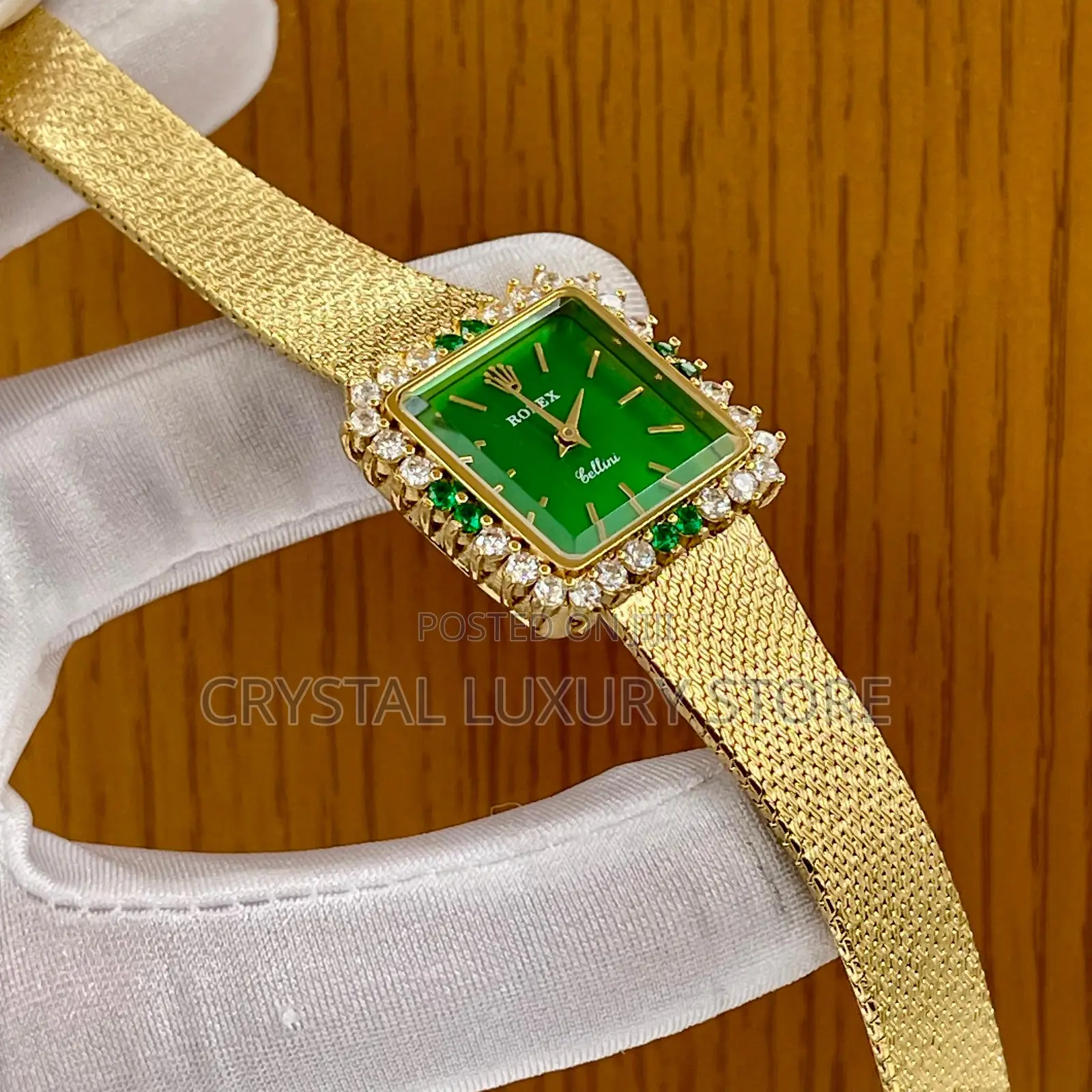 Rolex Quality Luxury Ladies Iced Face Wristwatch