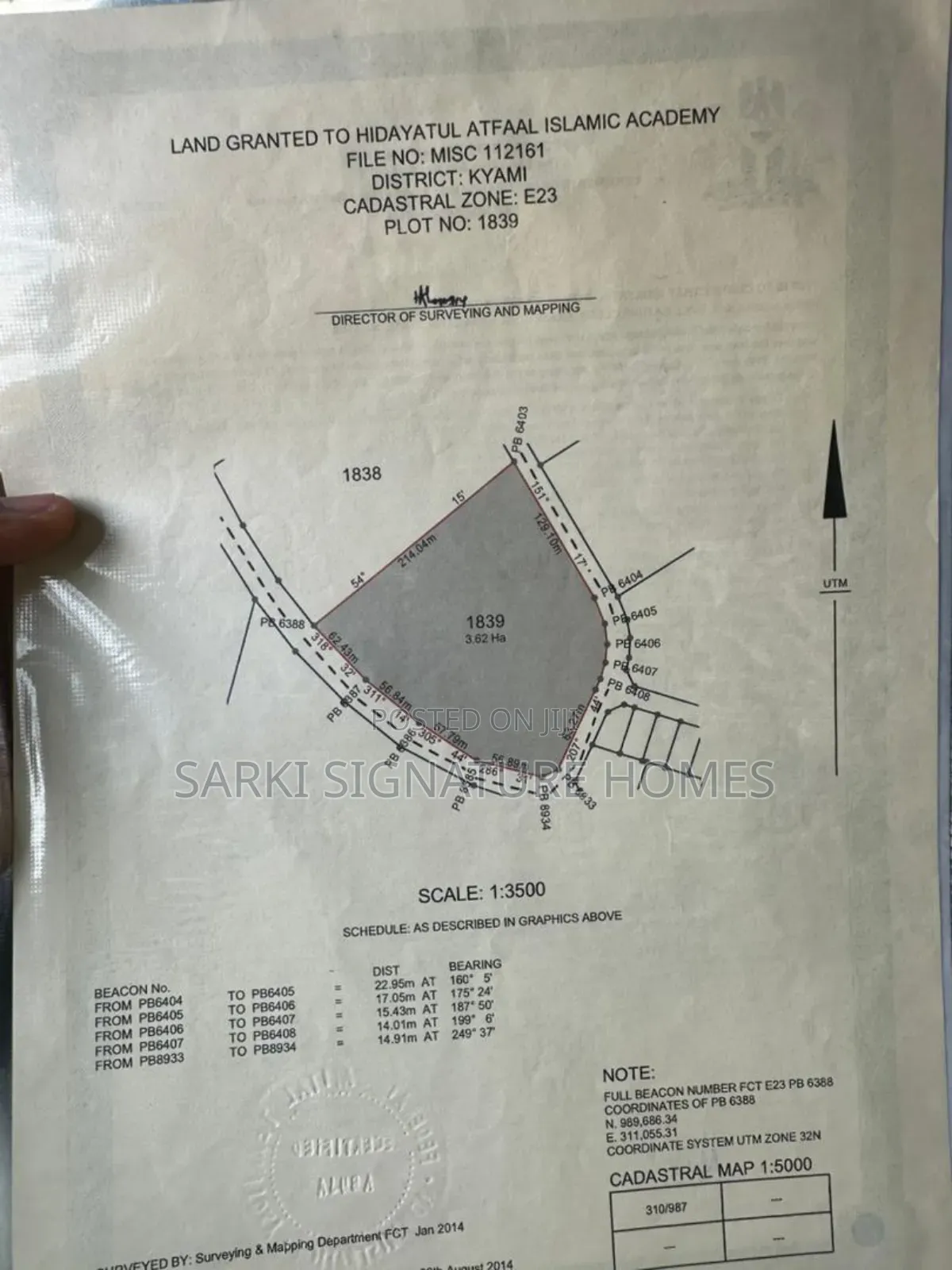 Public Institution Land at Kyami