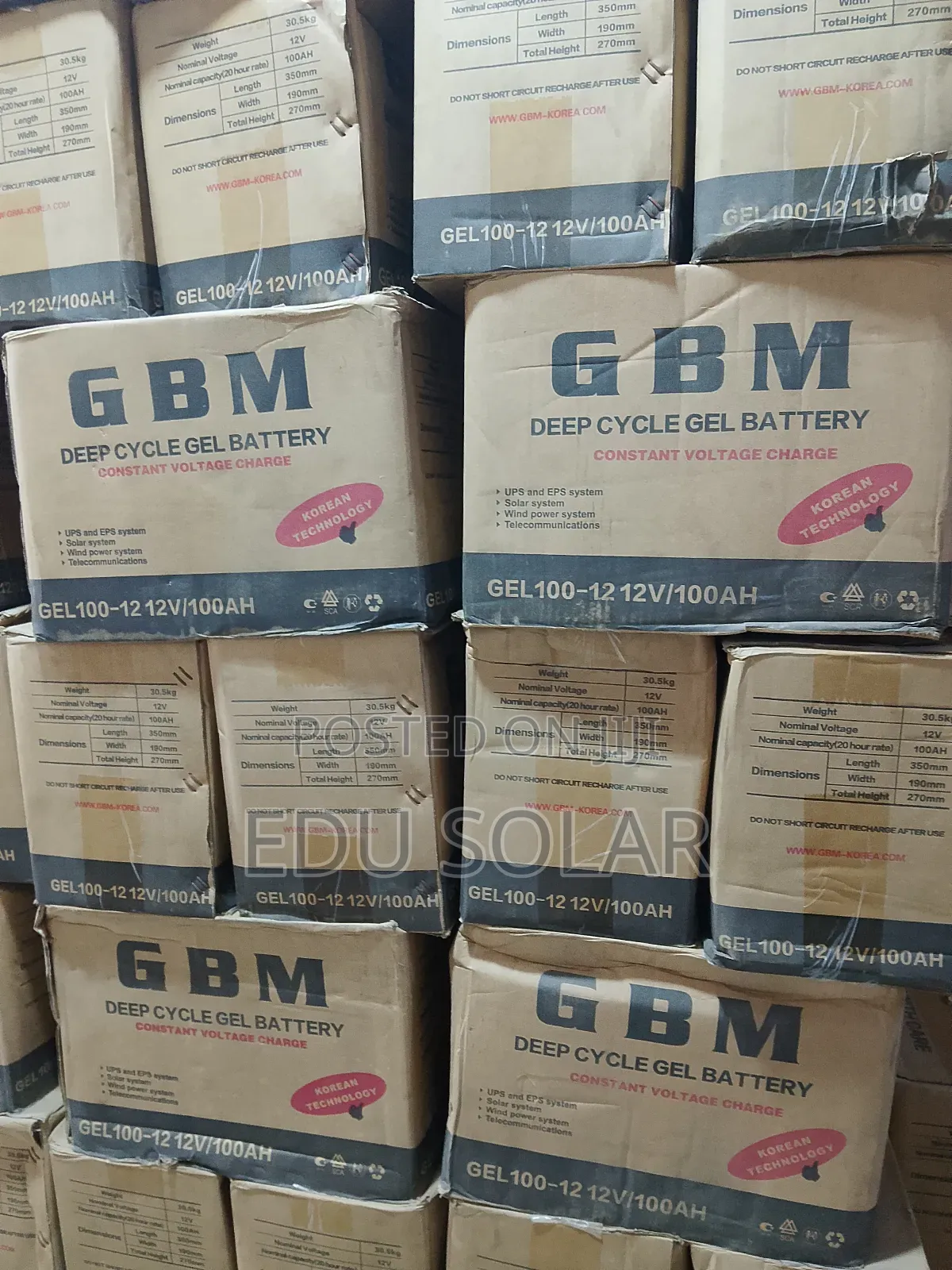 Solar Battery GBM 100a 12v
