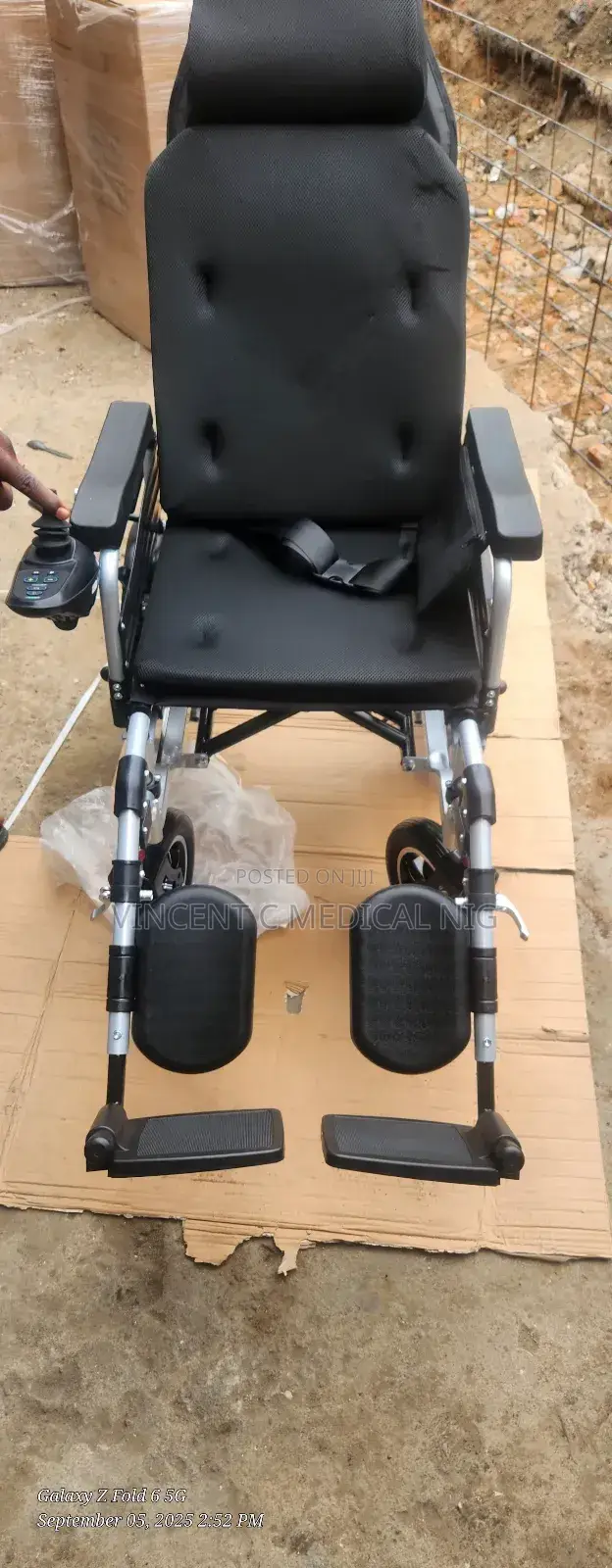 Electric Motorized Wheelchair With Orthopaedic Footrest