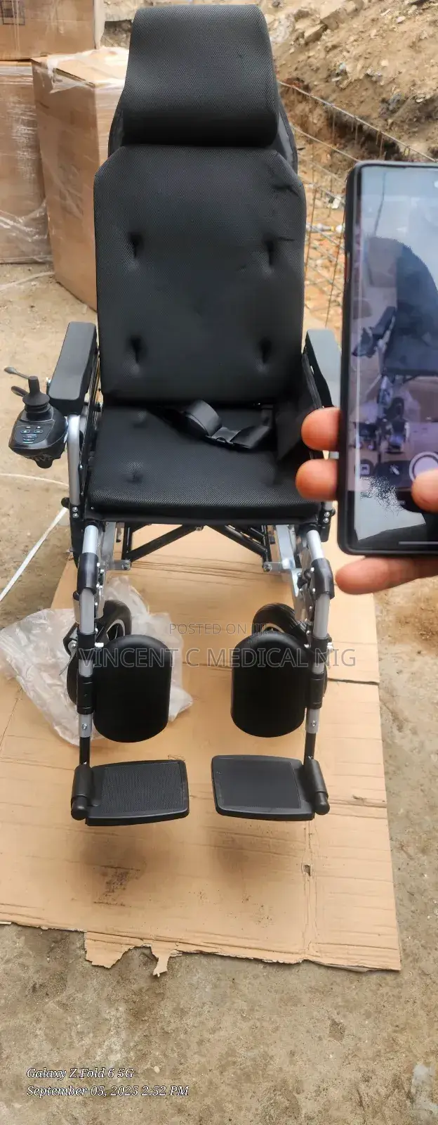 Electric Motorized Wheelchair With Orthopaedic Footrest