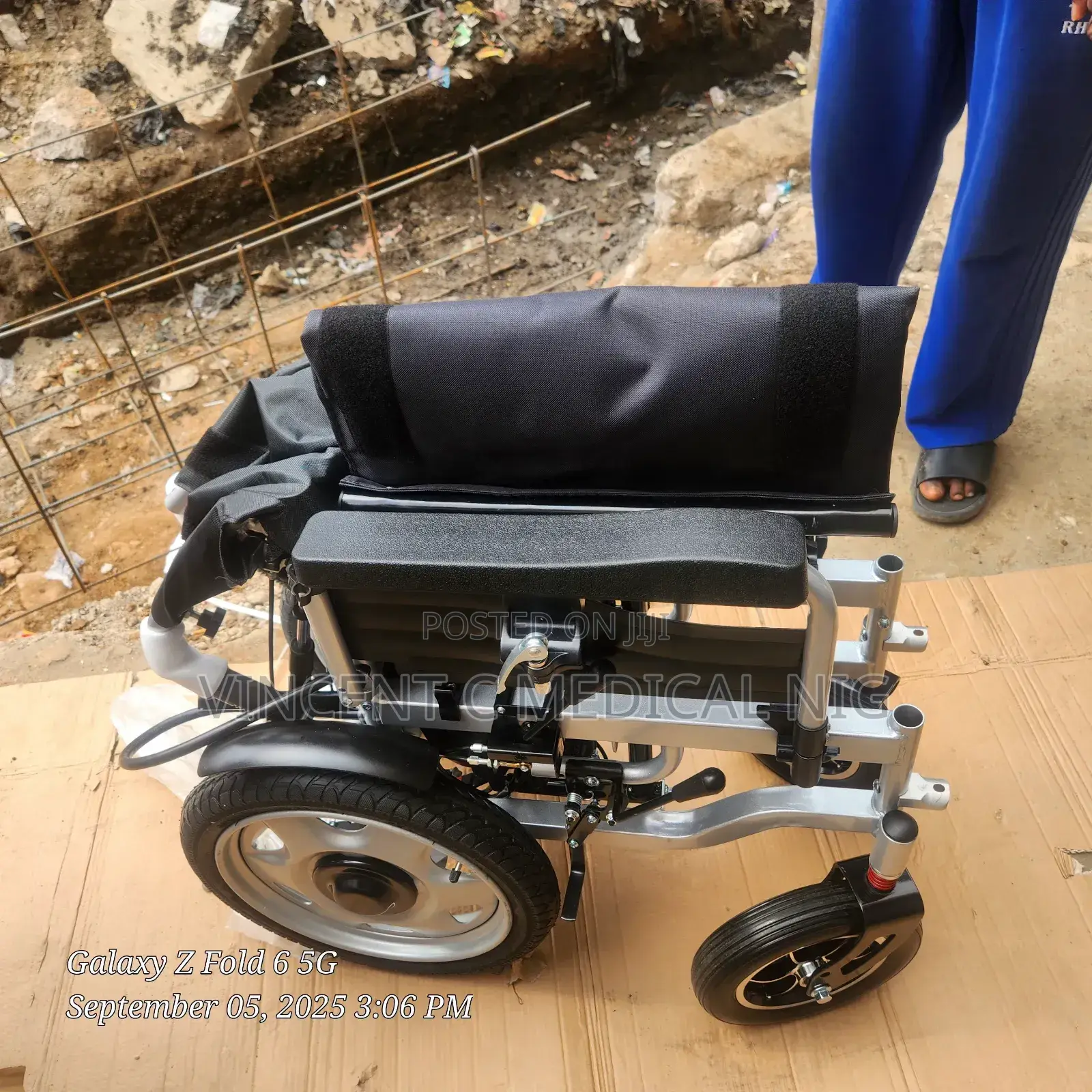 Electric Motorized Wheelchair With Orthopaedic Footrest