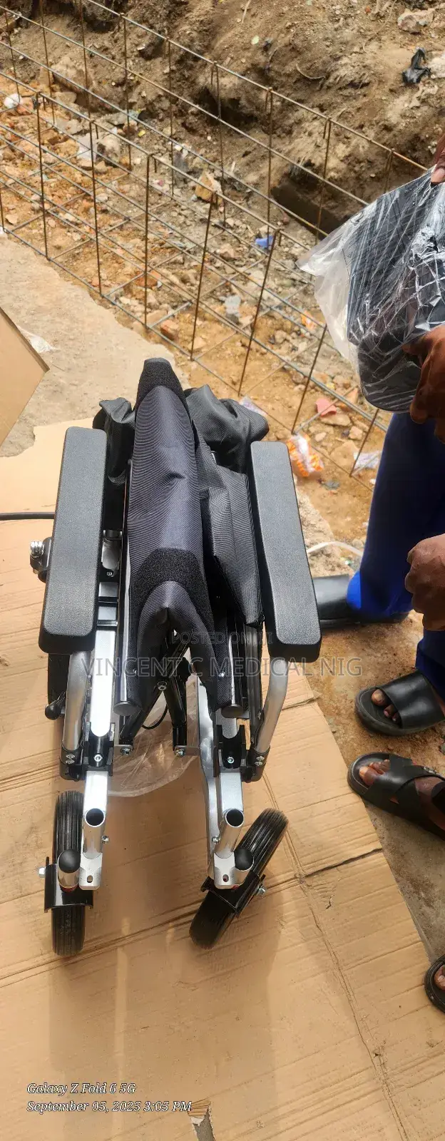 Electric Motorized Wheelchair With Orthopaedic Footrest