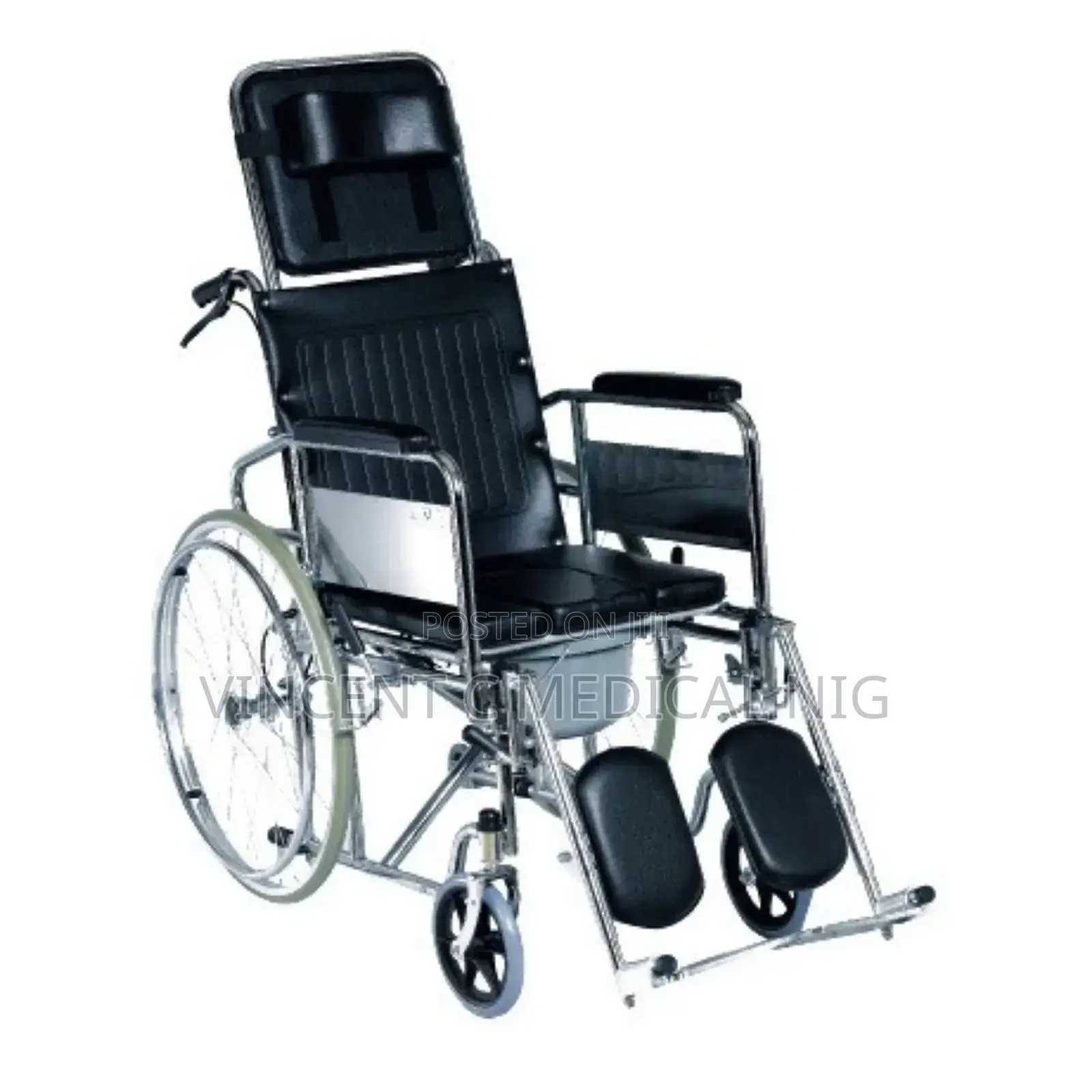 Executive Reclining Orthopaedic Commode Wheelchair