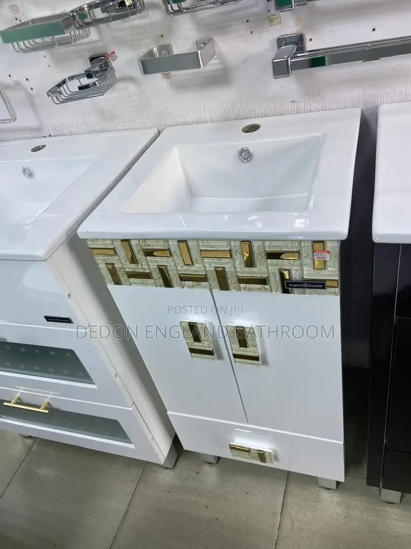 High Quality England 40cm PVC Standing Cabinet Basin