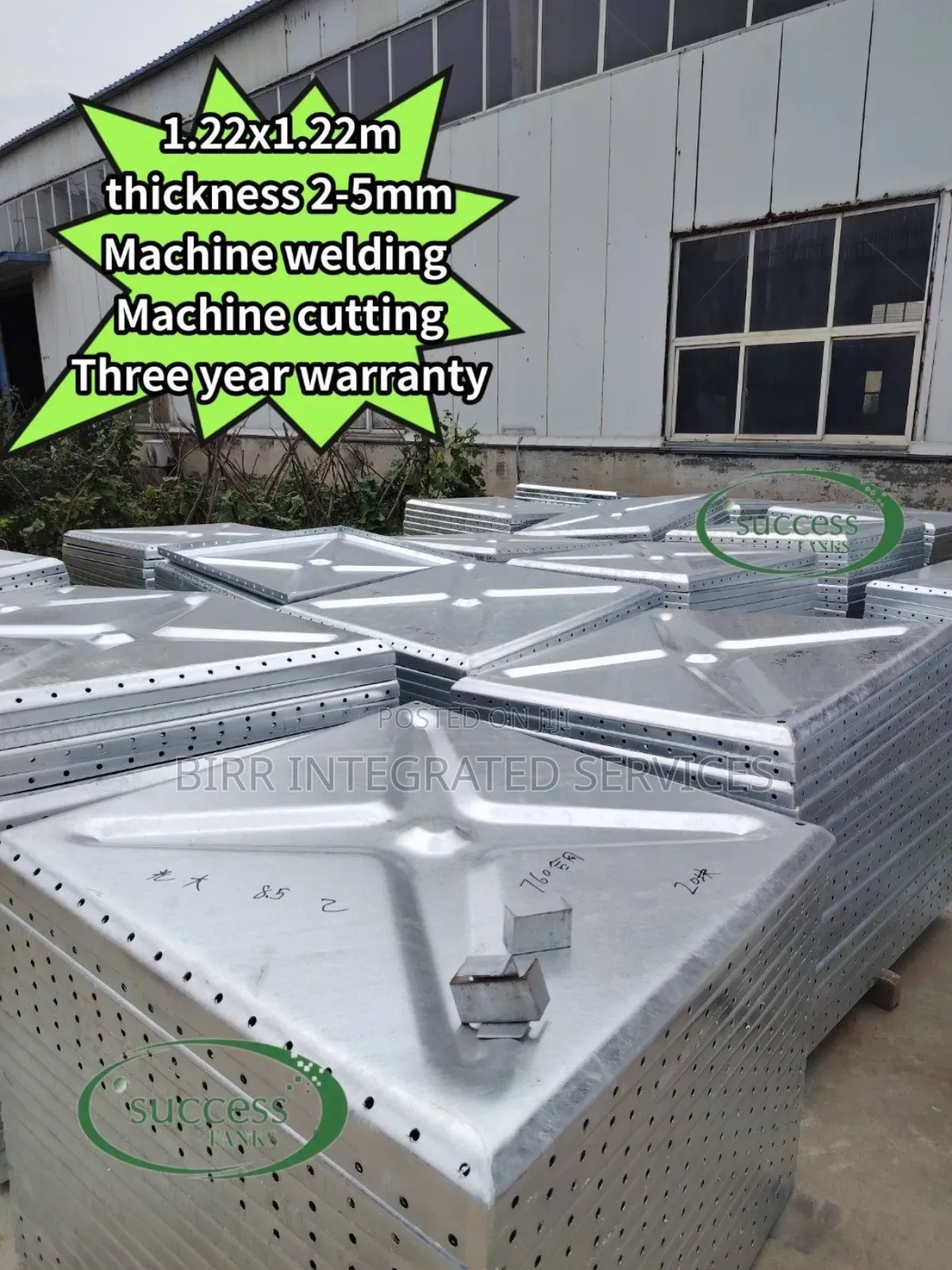 Hdg Sectional Bolted Pressed Steel Water Tank Panels
