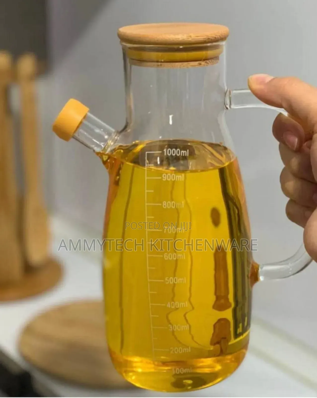 1000ml Borosilicate Glass Oil Jars Dispenser