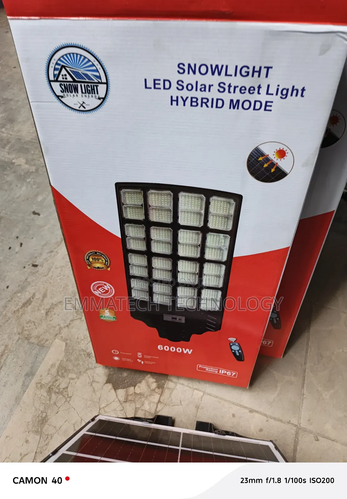 600 Watts Solar Street Light
