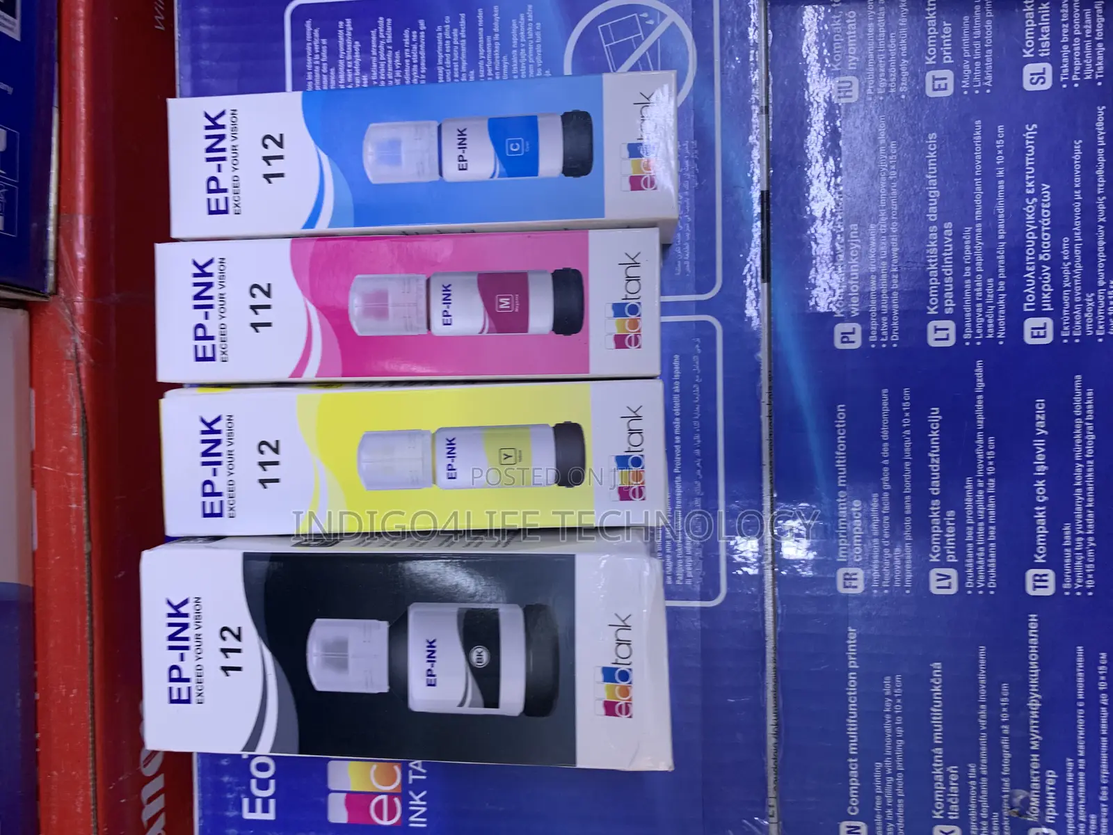 Epson Ink 112 Genuine Black Magenta Cyan Yellow