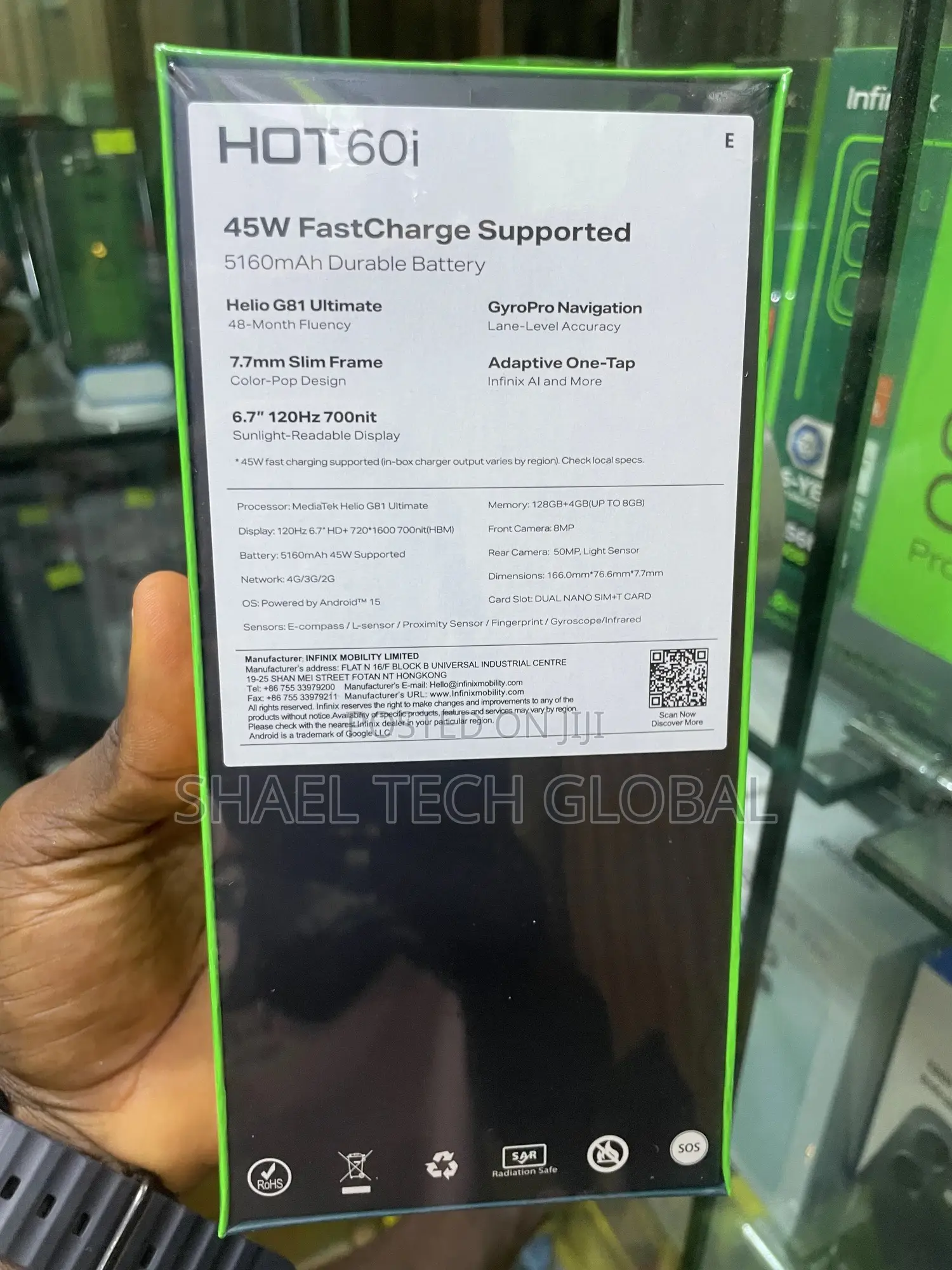 New Infinix Hot 60i 128 GB