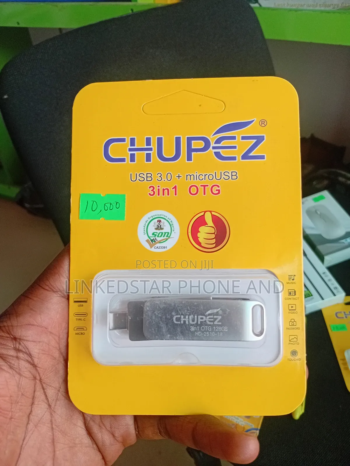 Chupez 128gb 3 in 1 Flash Drive - Phones Tablets