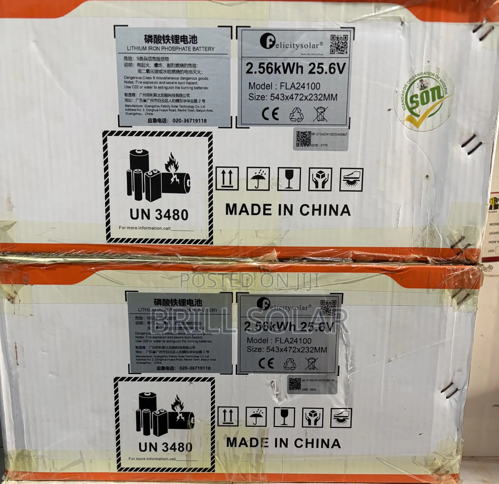 2.5kwh-25.6v Felicity Solar Lithium Battery(Fla)