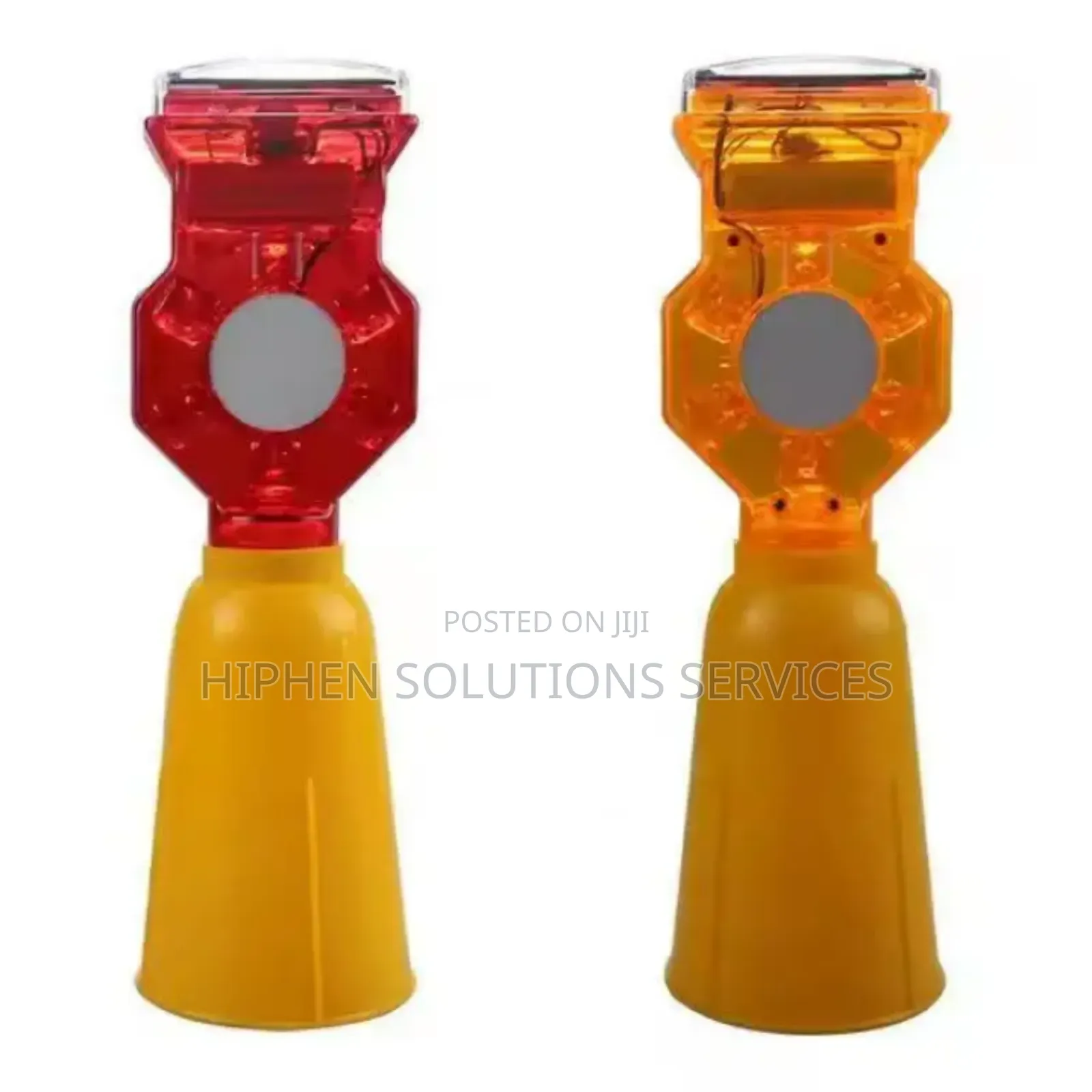 Solar Powered Flashing Warning Led Lamp For Safety Cones