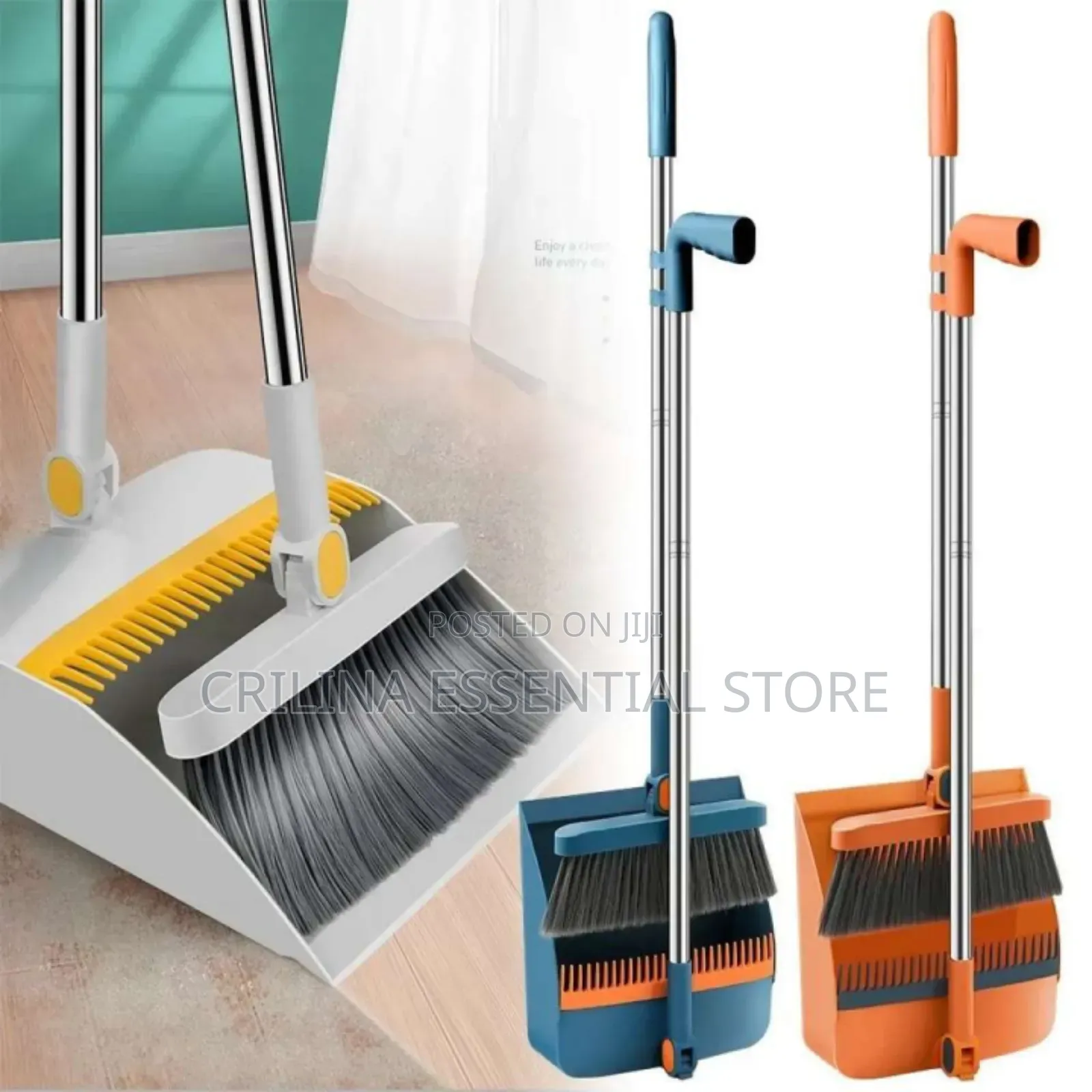 2-in-1 Parker and Broom With Long Handles