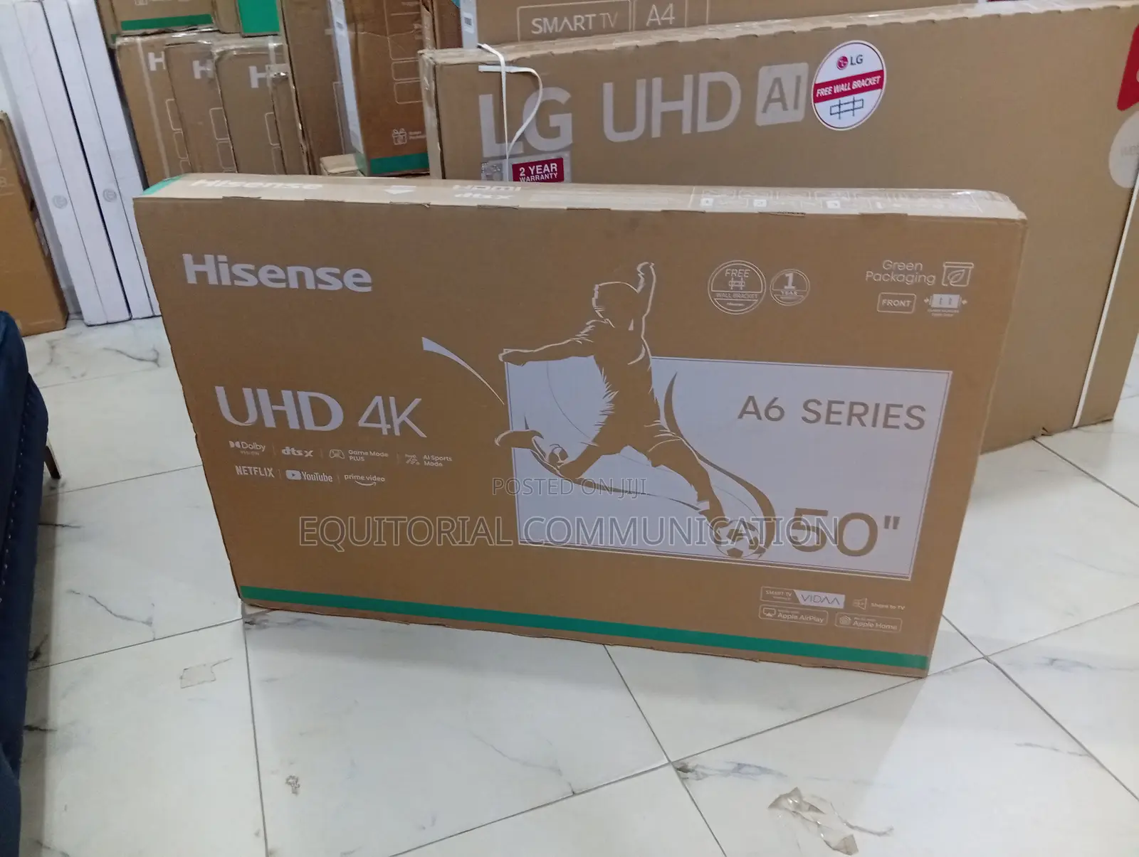 Hisense A6 50” Uhd Smart Tv - Brand New