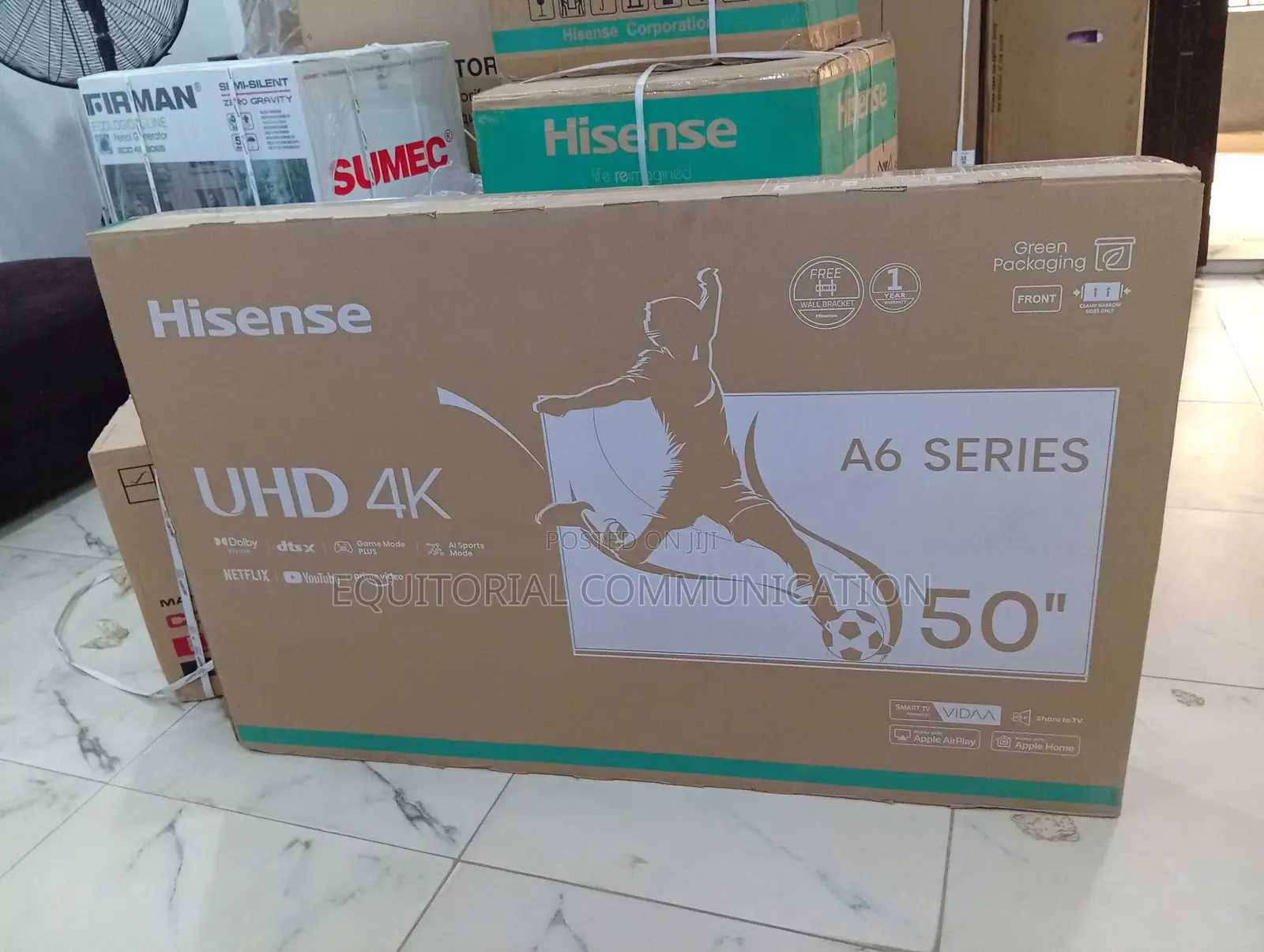 Hisense A6 50” Uhd Smart Tv - Brand New