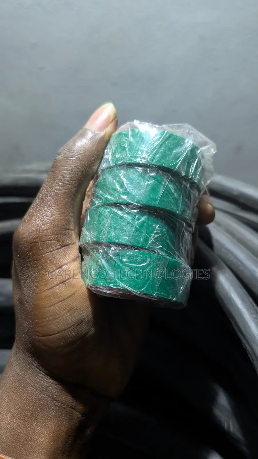 Electrical Pvc Insulation Tape (Green Color/Earth)