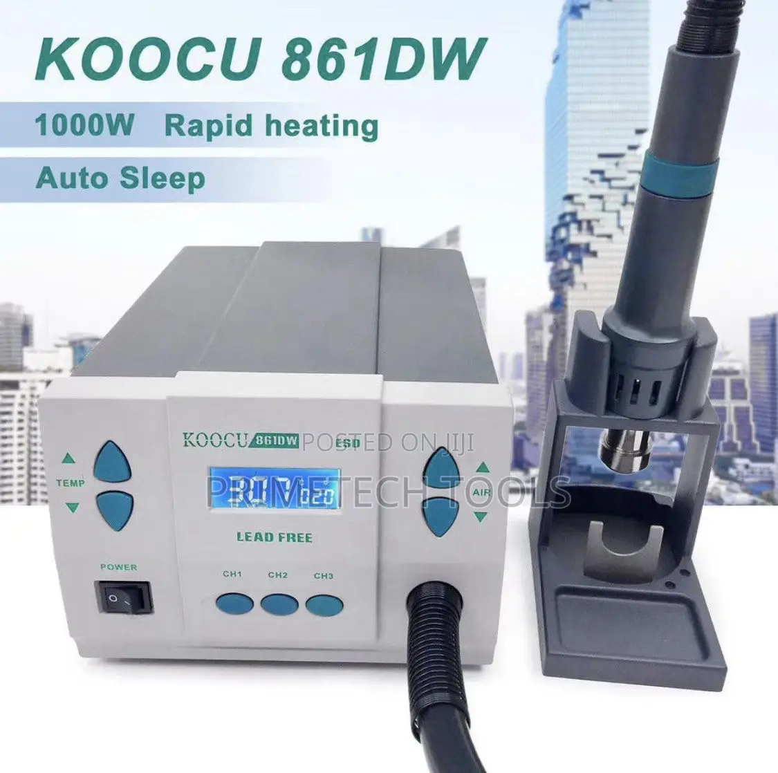1000w Koocu 861 Dw Hot Air Rework Soldering Station