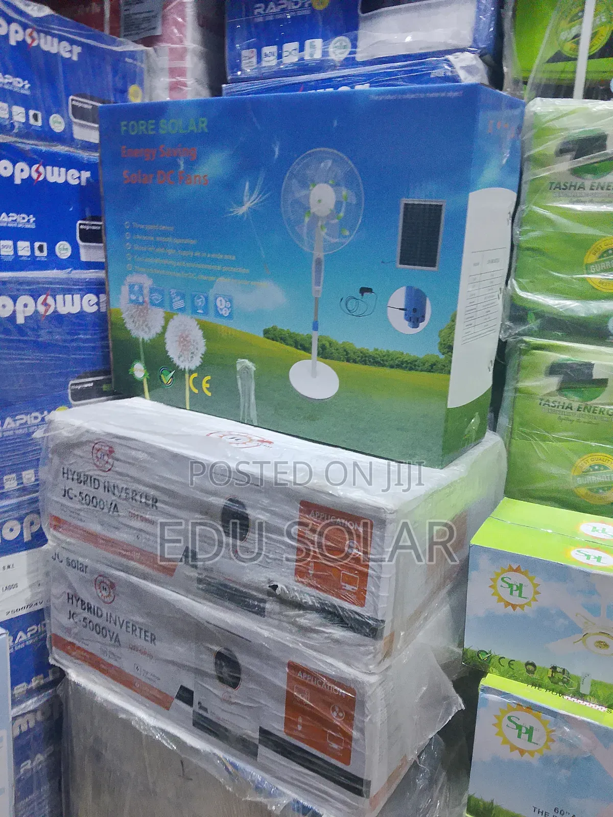 Solar Standing Fan 16 Inches