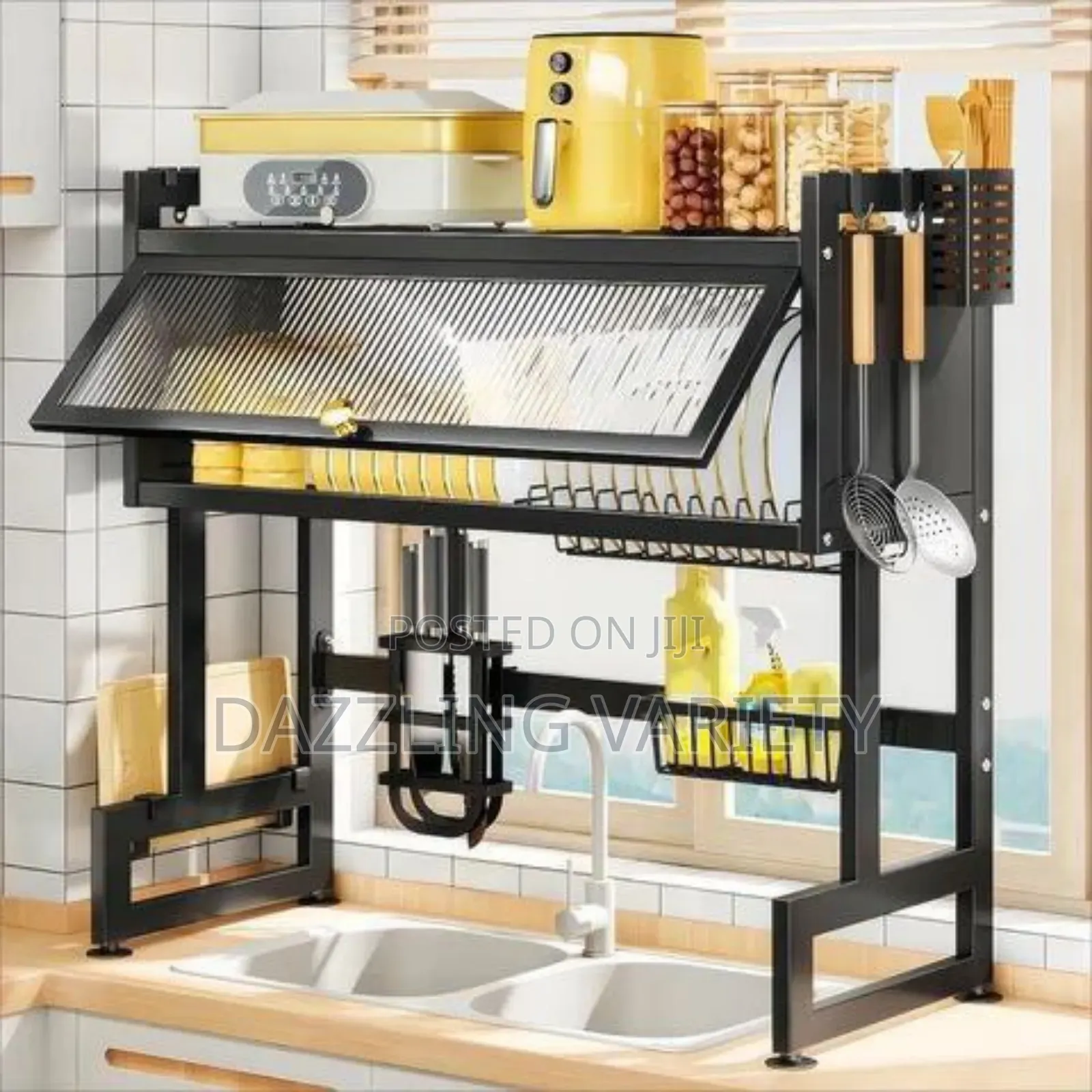 Heavyduty 85cm Over-Sink Plate Dish Drying Rack