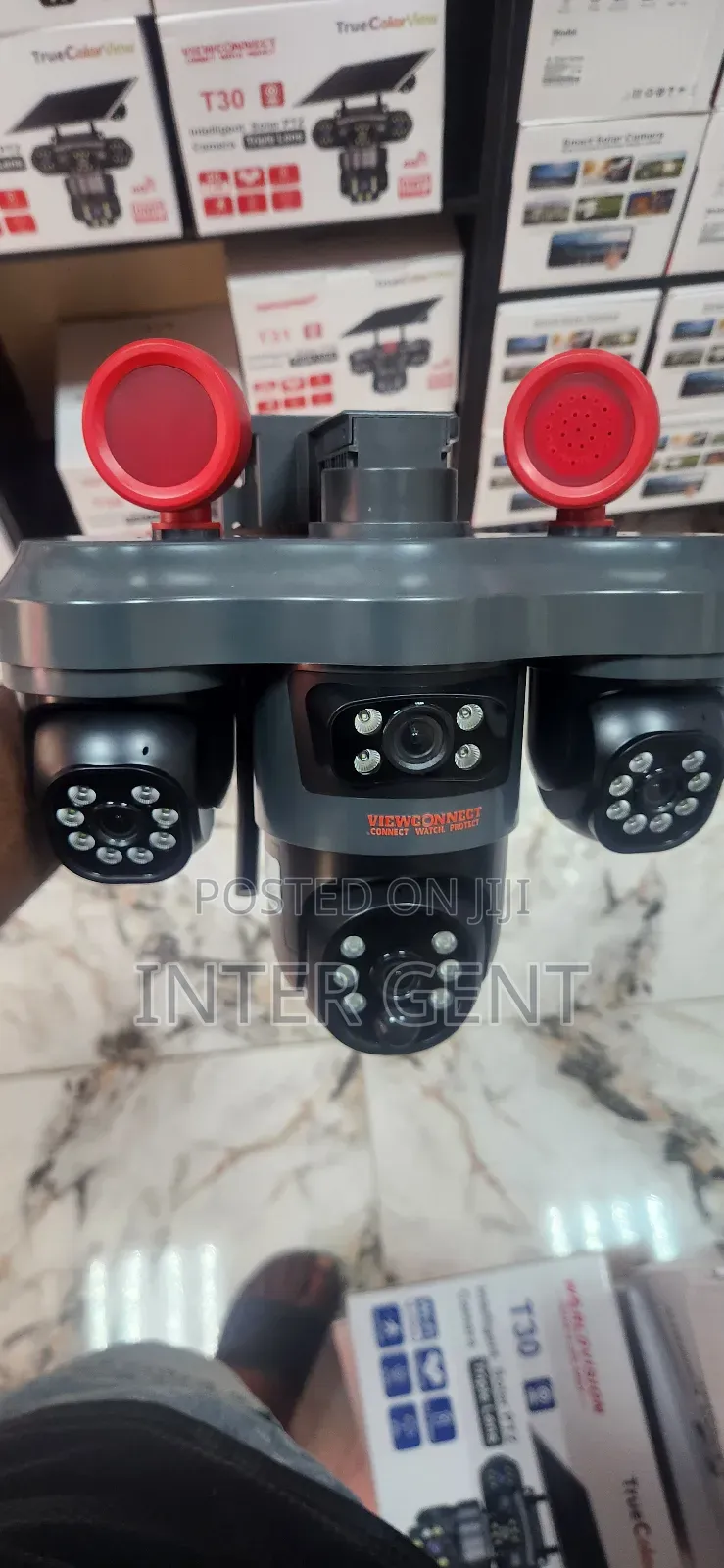 Three Lens Solar Camera 4g With Three Lens Rotation T33