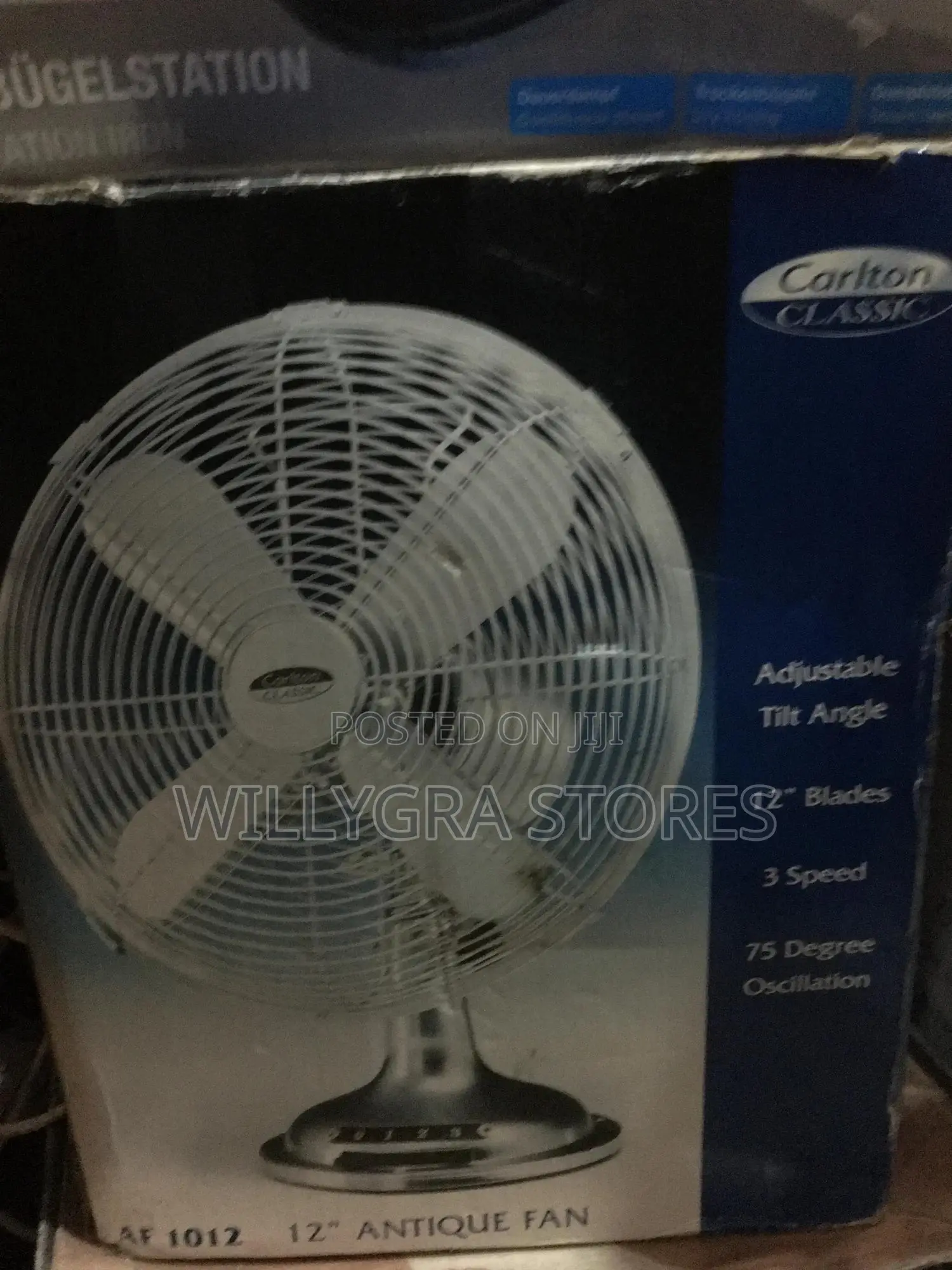 Carlton Classic Electric Desk Fan