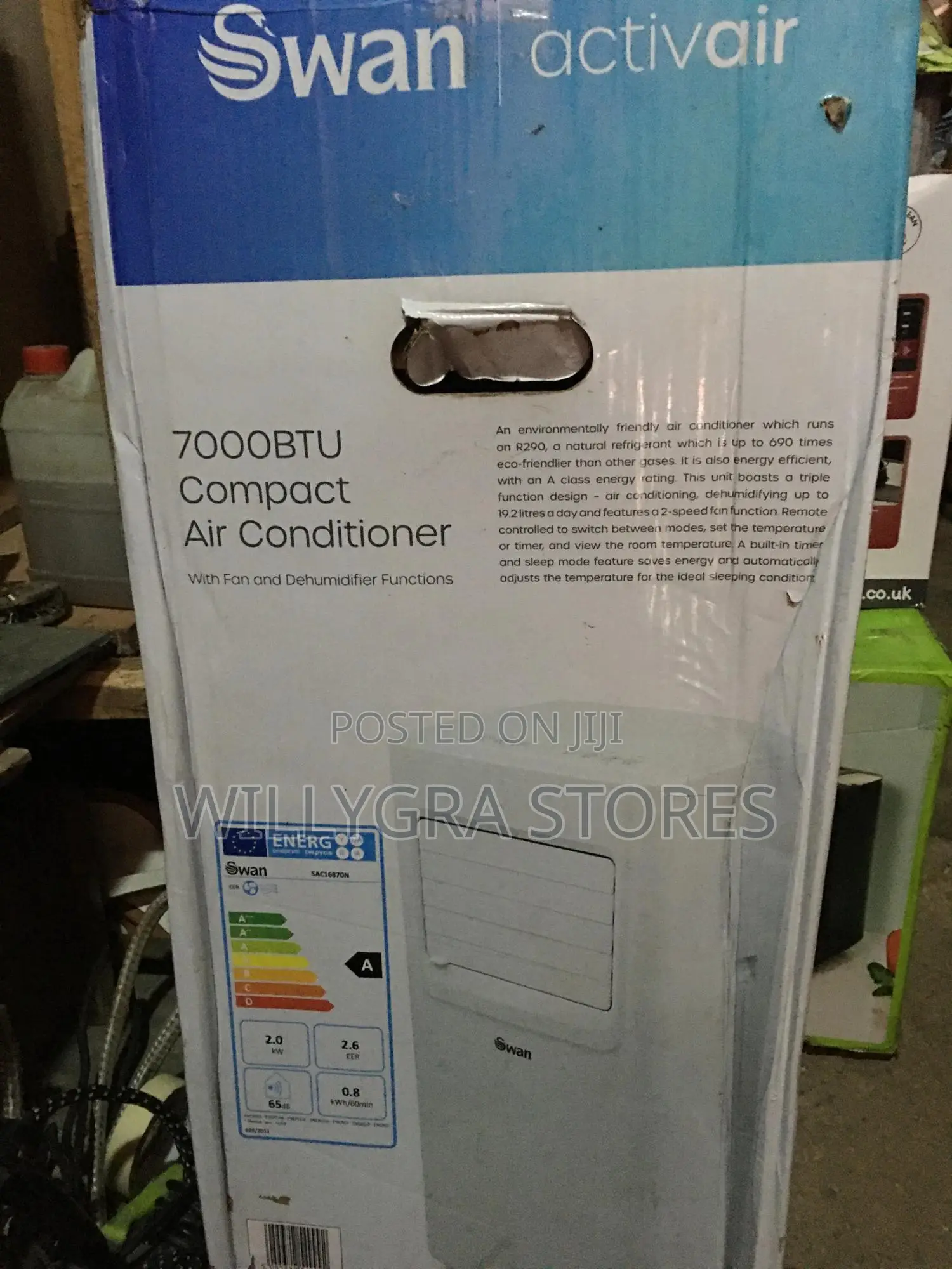 Swan, Air Conditioner With Dehumidifier Function.
