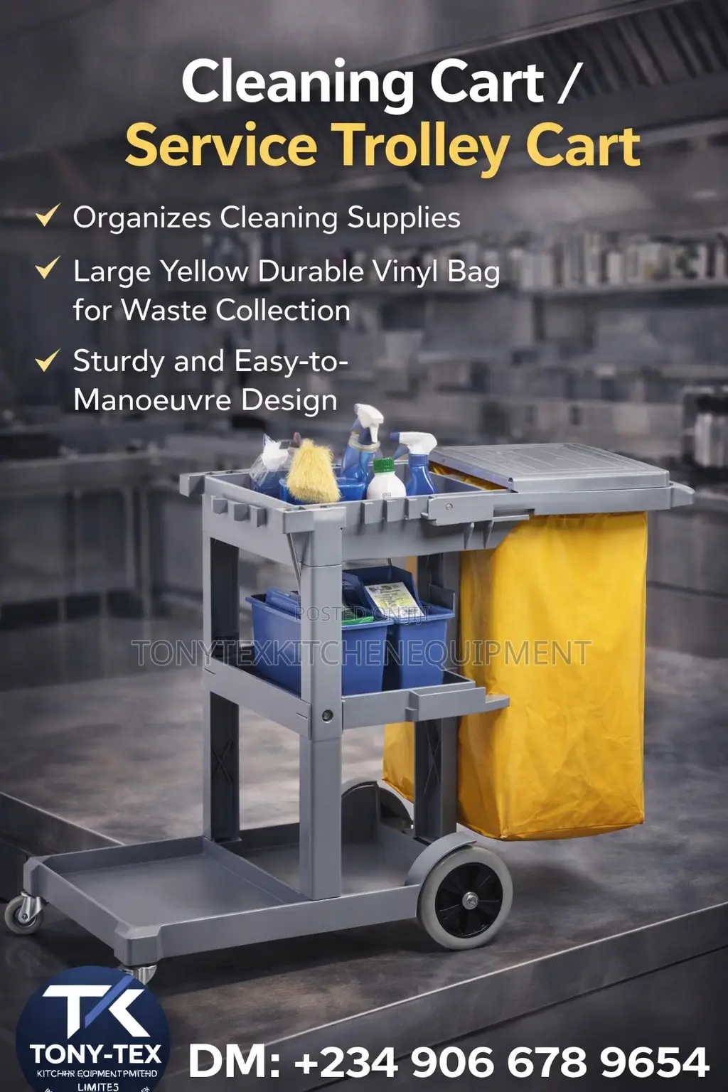 Commercial Cleaning Service Trolley