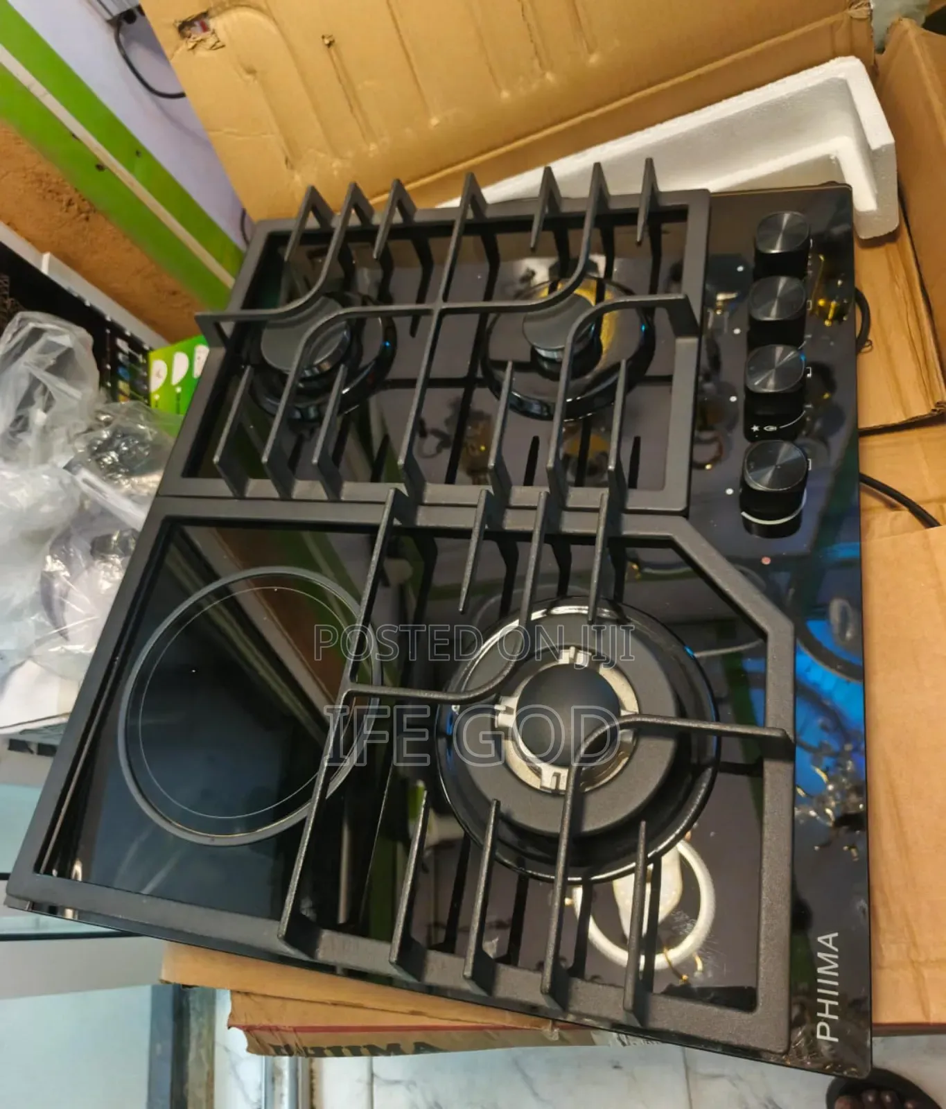 Original Quality Phiima Built-in 3+1 Gas Electric Cooker Hob Copper