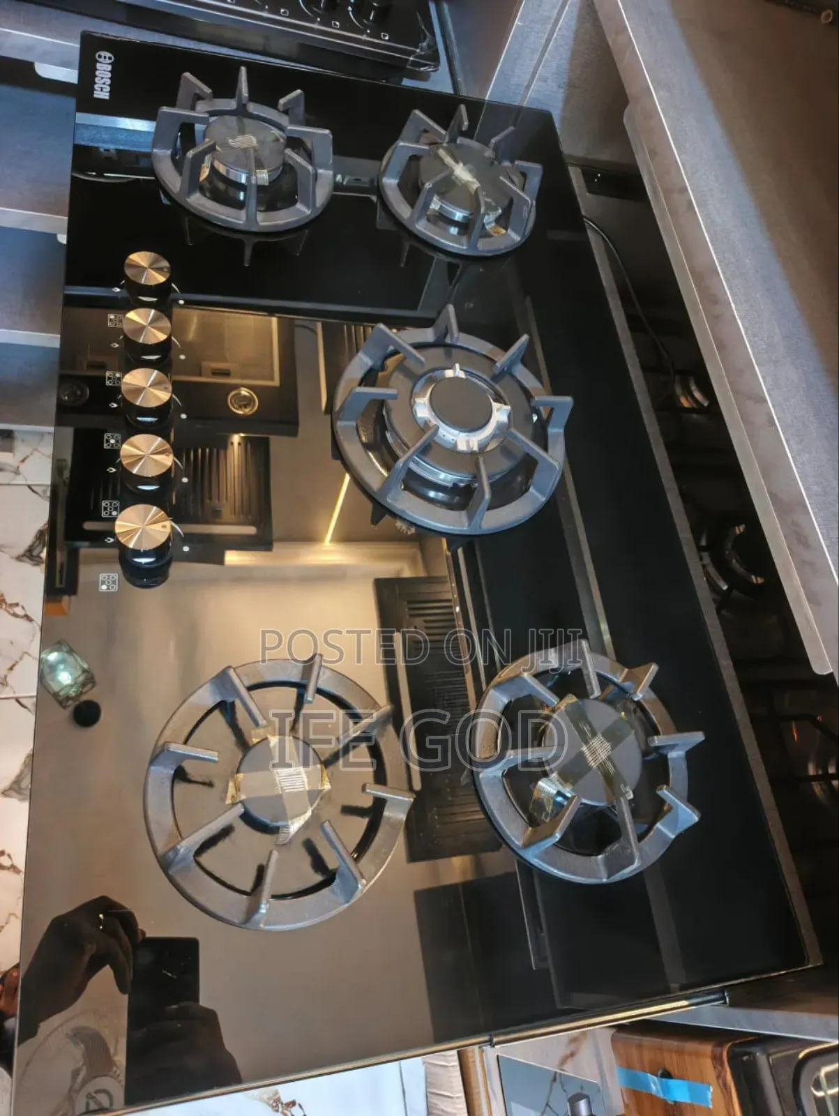 Original Bosch Built-in Blue Flame Light 5 Burners Gas Cooker Hob 90cm