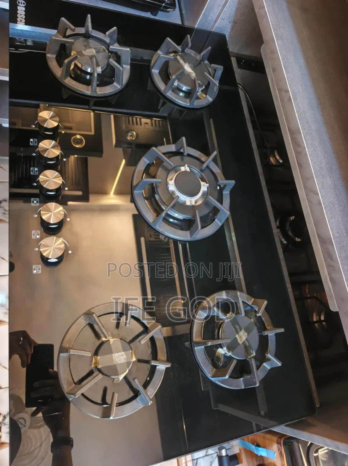 Original Bosch Built-in Blue Flame Light 5 Burners Gas Cooker Hob 90cm