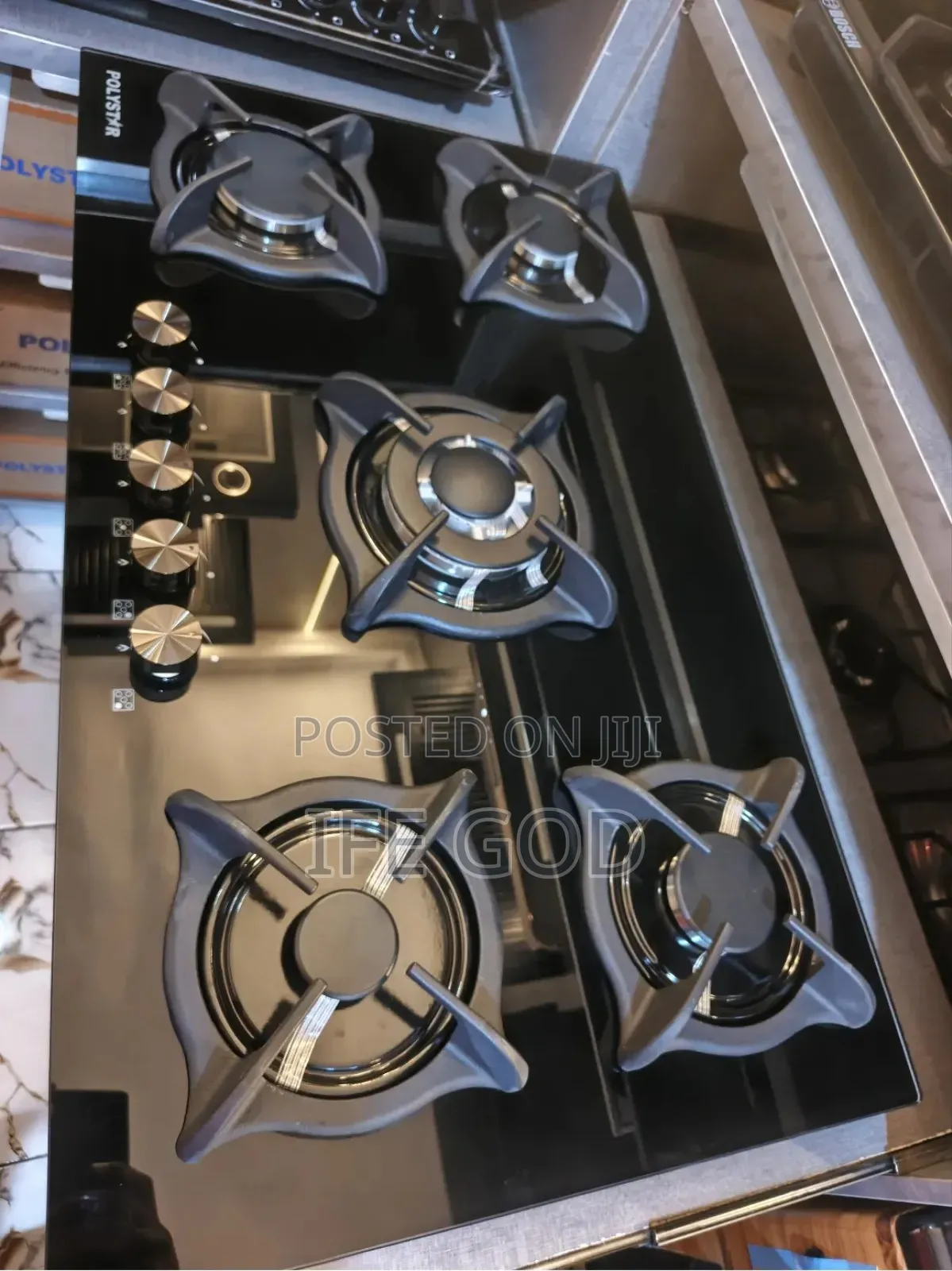 Original Polystar 90cm Built-in Cabinet or Table Top 5 Burners Cooker