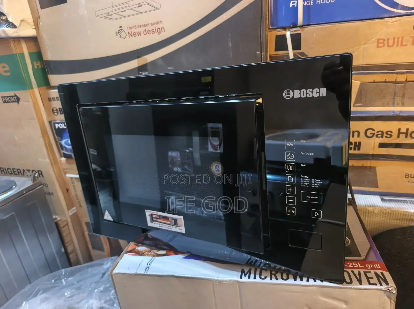 Original Bosch Built-in Cabinet Automatic Digita Microwave With Grill