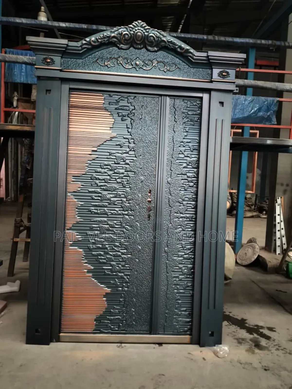 Imported 4ft by 7ft Ark and Pillar Entrance Door