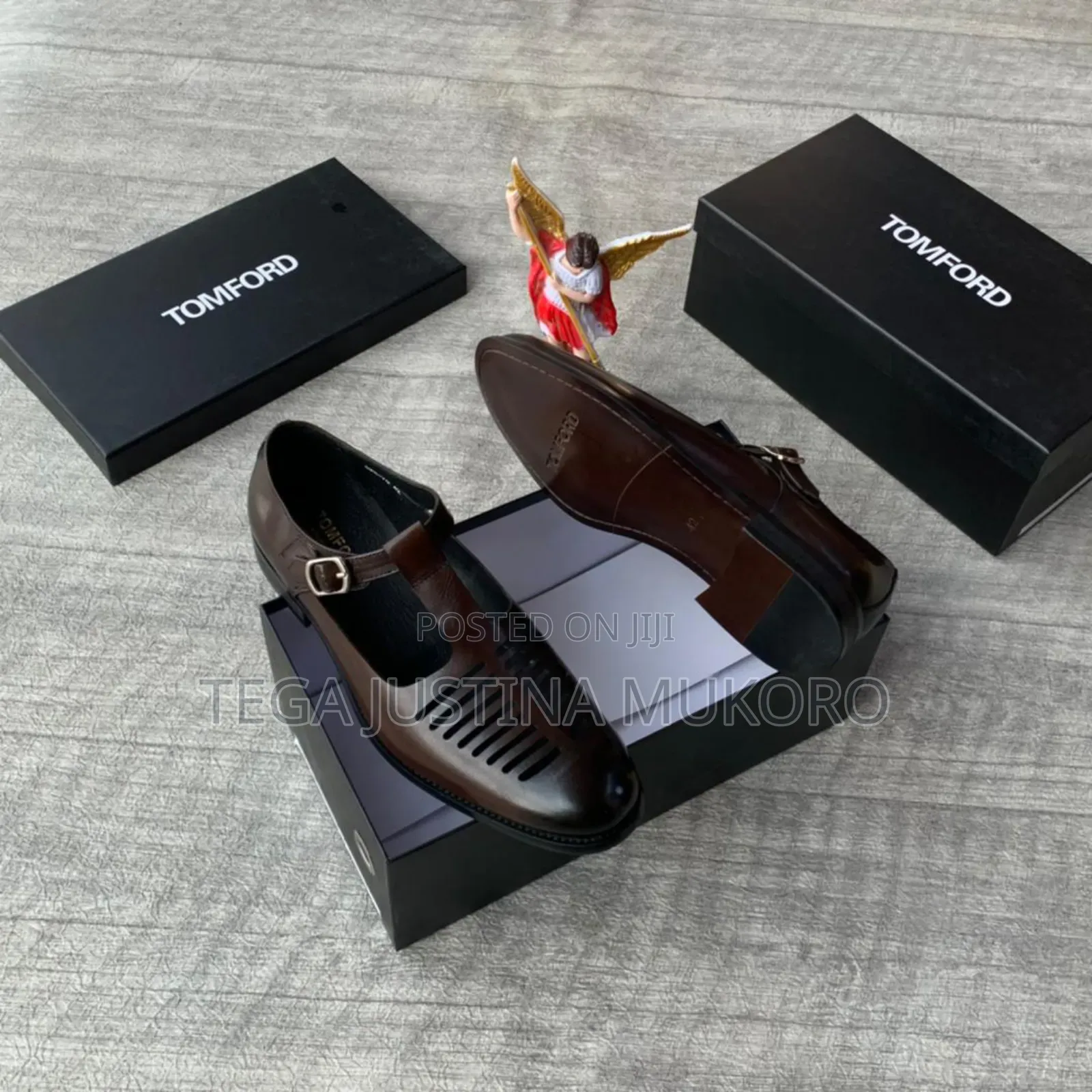 Pure Leather Tom Ford Sandal Flat Shoes