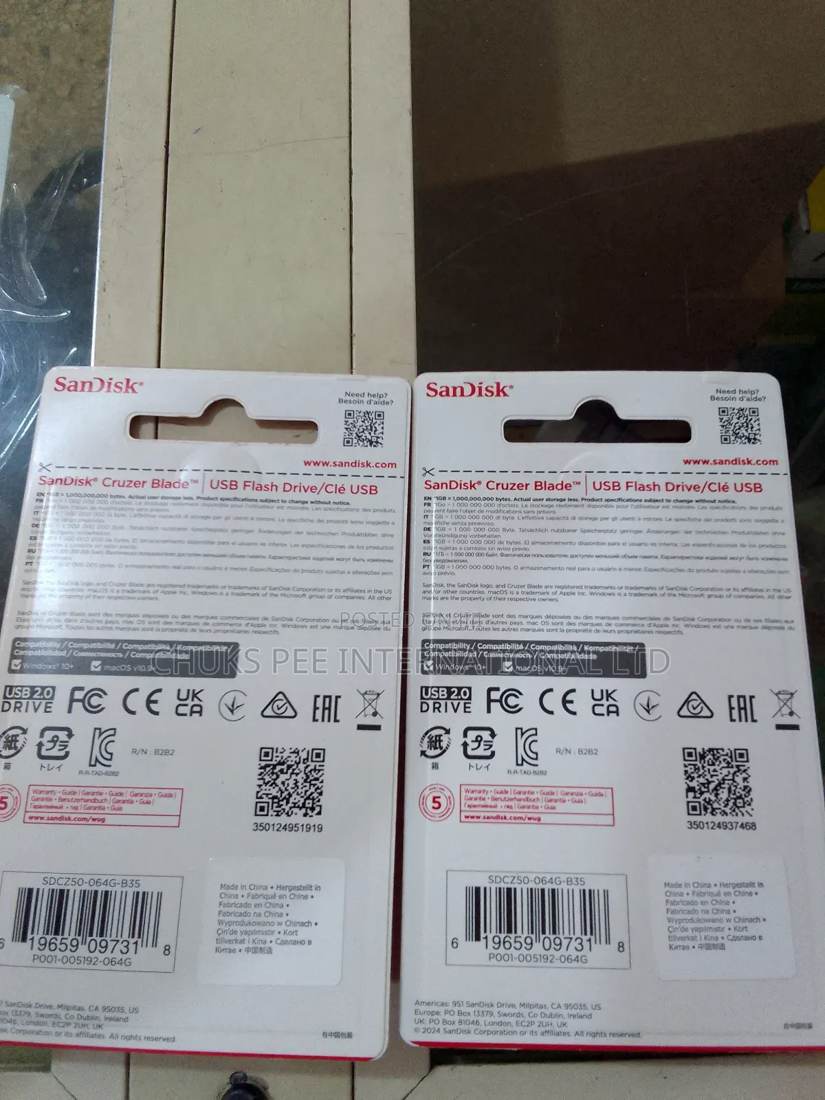 Sandisk Cruzer Blade Usb 64gb