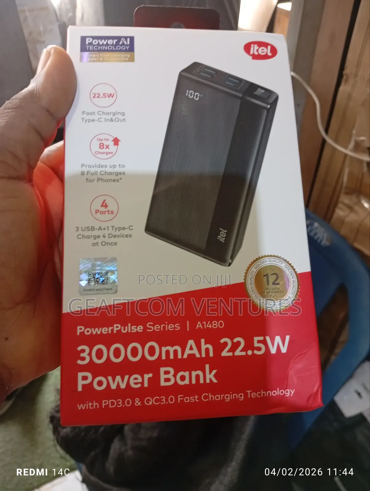 30000amh Itel Power Bank