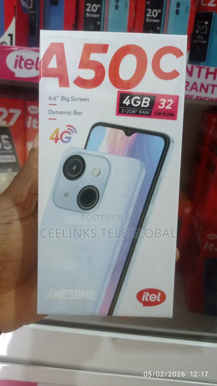 New Itel A06 64 GB Black