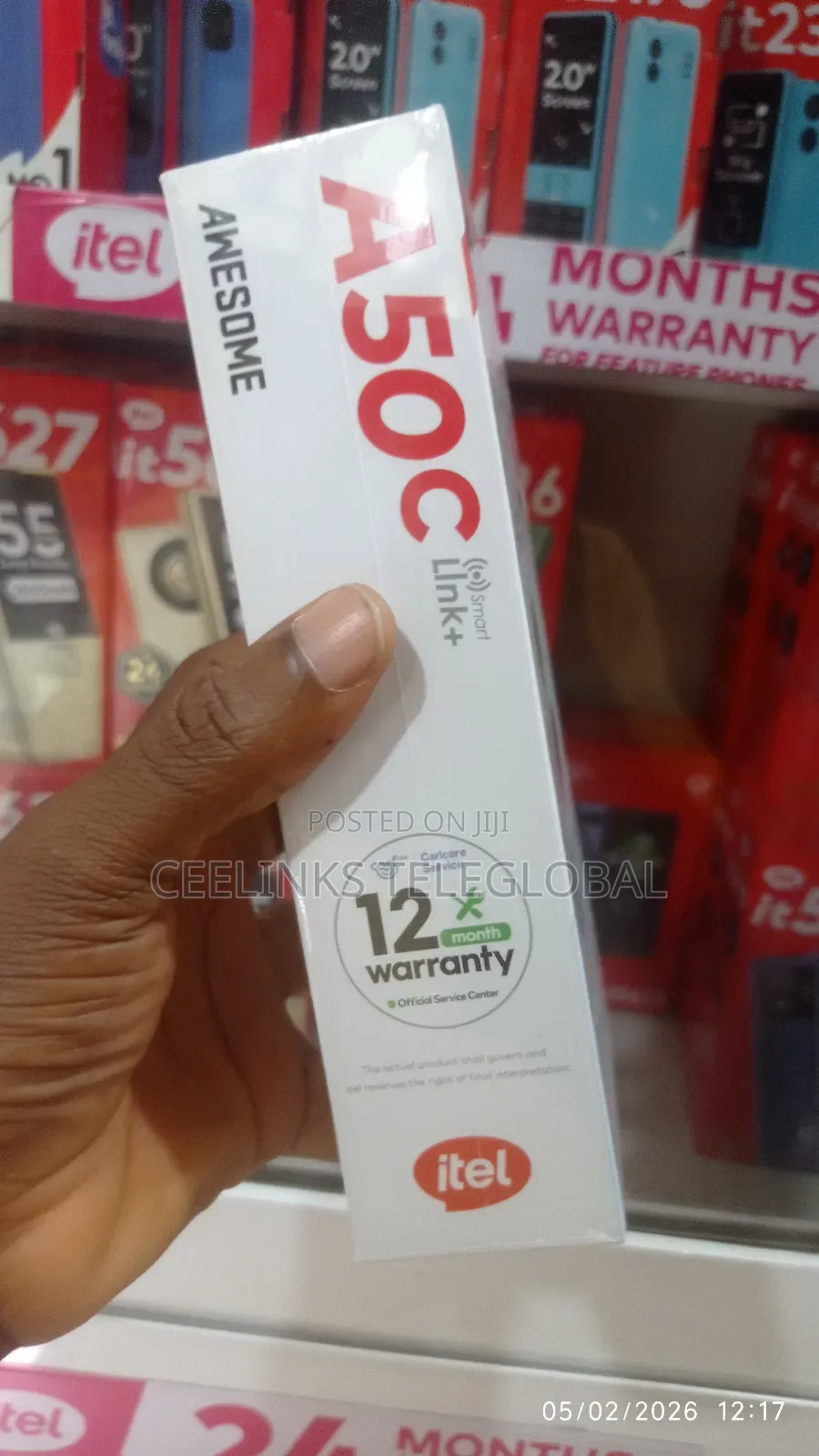 New Itel A06 64 GB Black