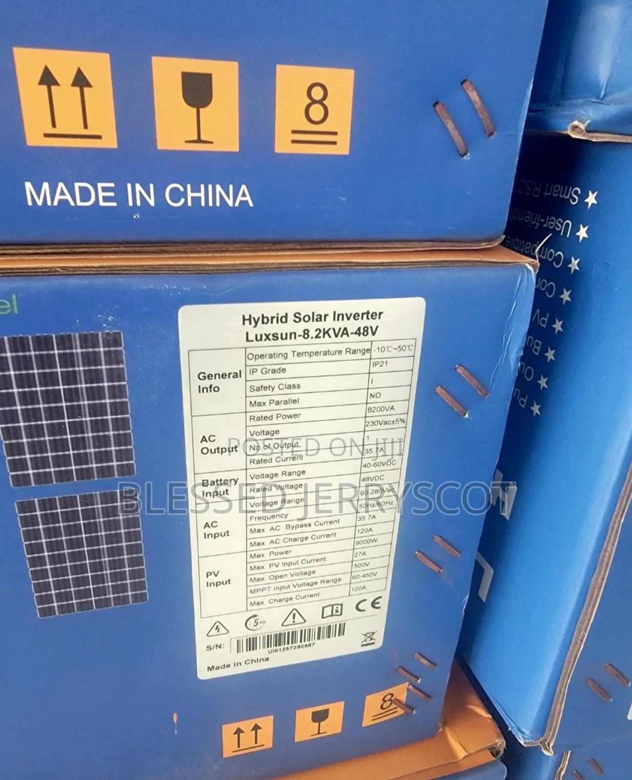 Luxsun 8.2kva 48v Hybrid Solar Inverters Available In Stock.