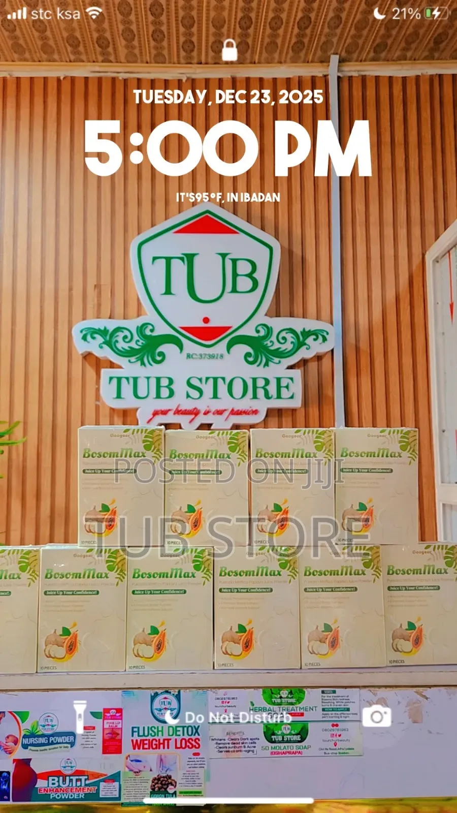 Bosom Max Pueraria Papaya Juice Powder. Breast Firming