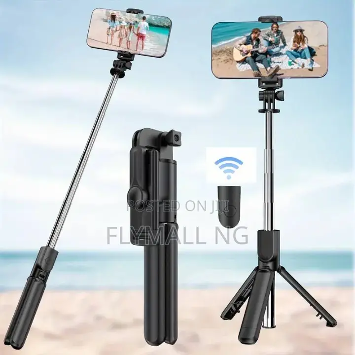 Selfie Stick Tripod - Bluetooth Shutter, Adjustable Height, R1 Series