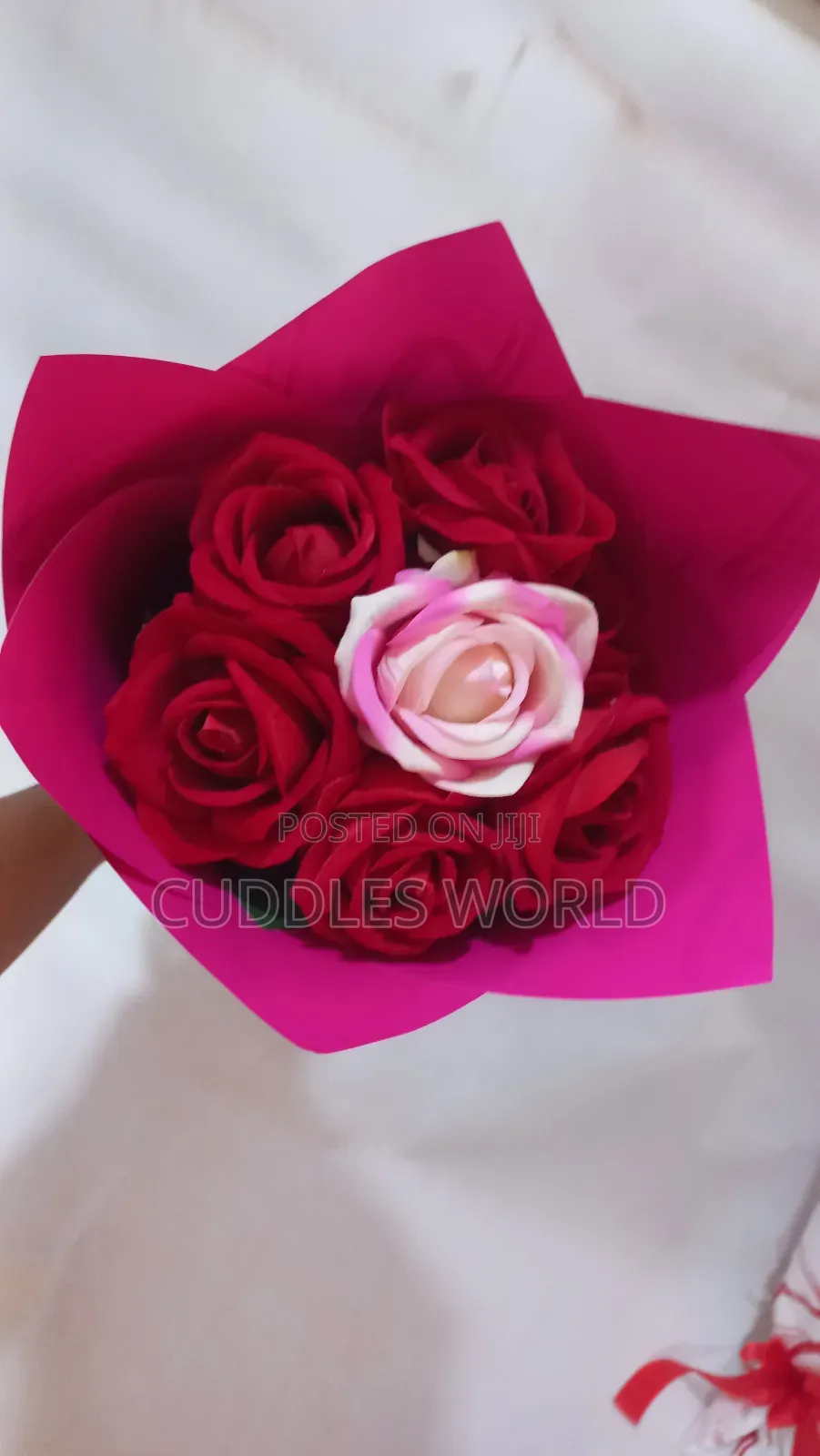 Velvet Flower Red Rose Bouquet