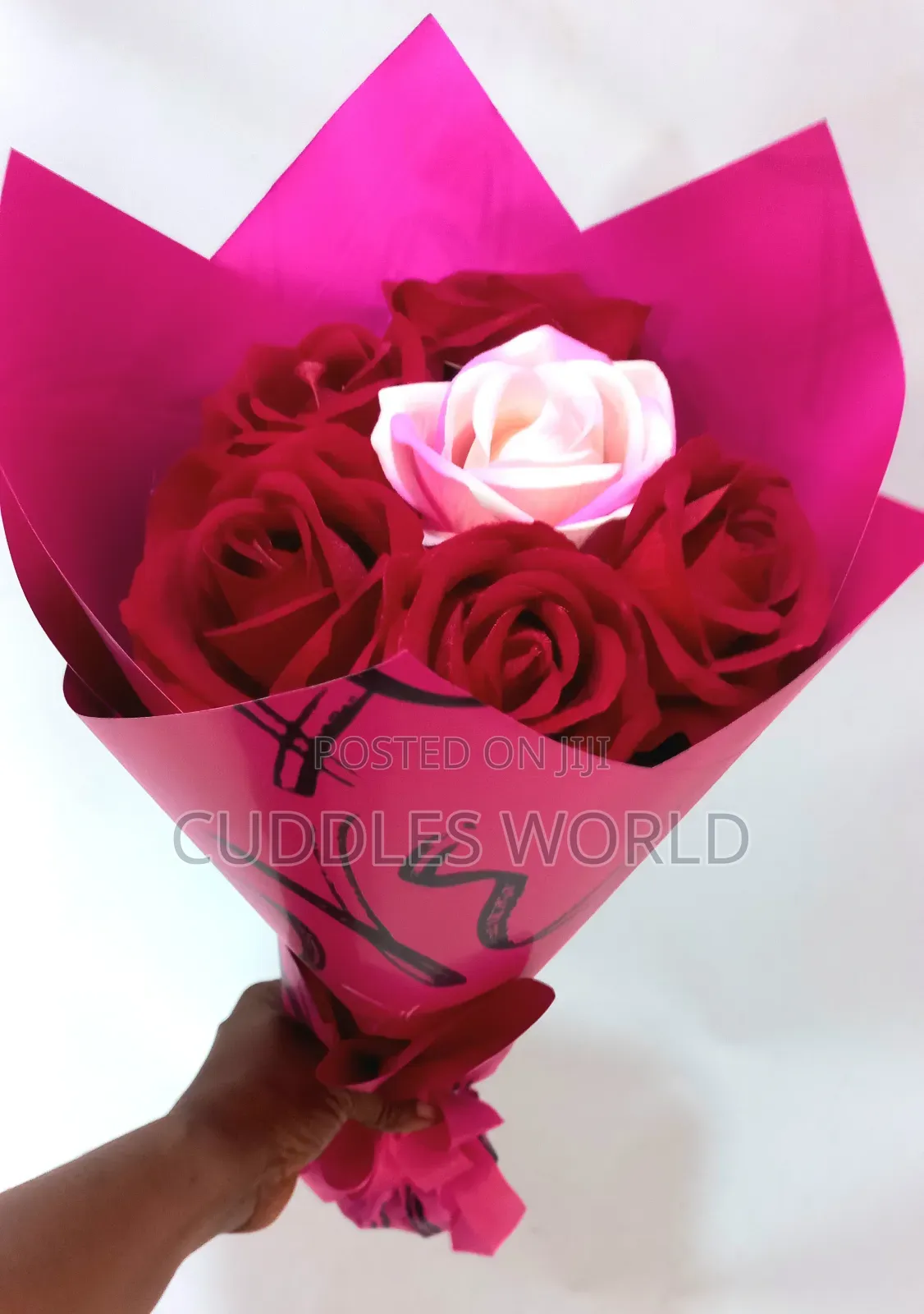 Velvet Flower Red Rose Bouquet