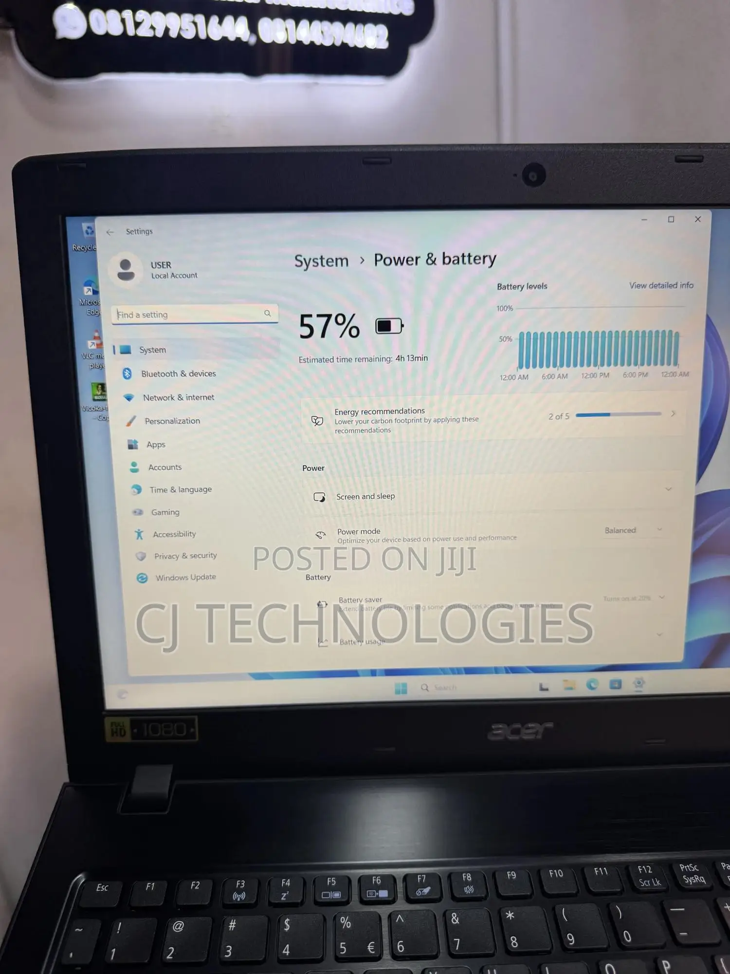 Laptop Acer Aspire E5-576 4GB Intel Core I3 SSD 128GB