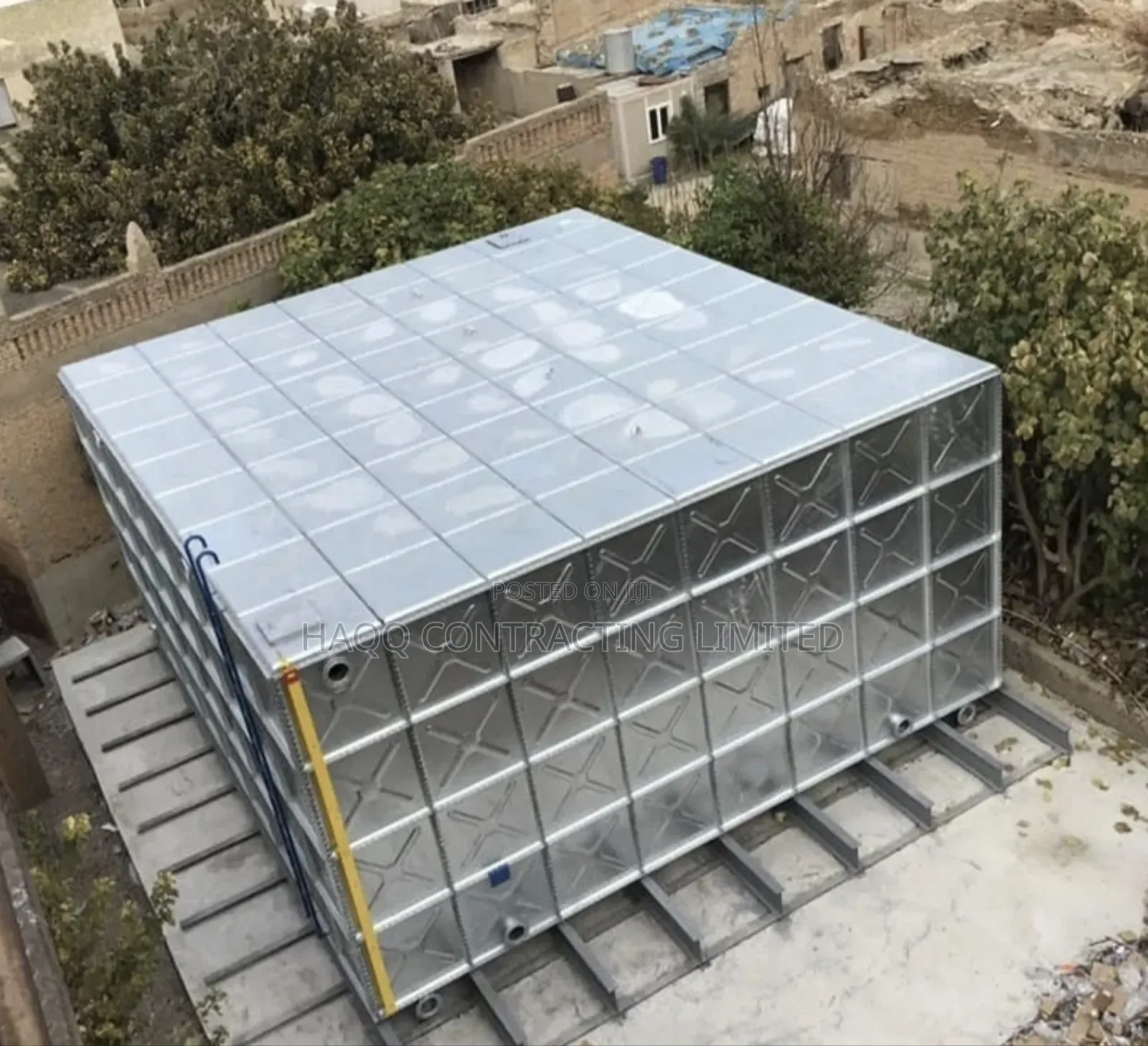 500,000 Litres 1.22m × 1.22m Sectional Braithwaite Pressed Steel Tank
